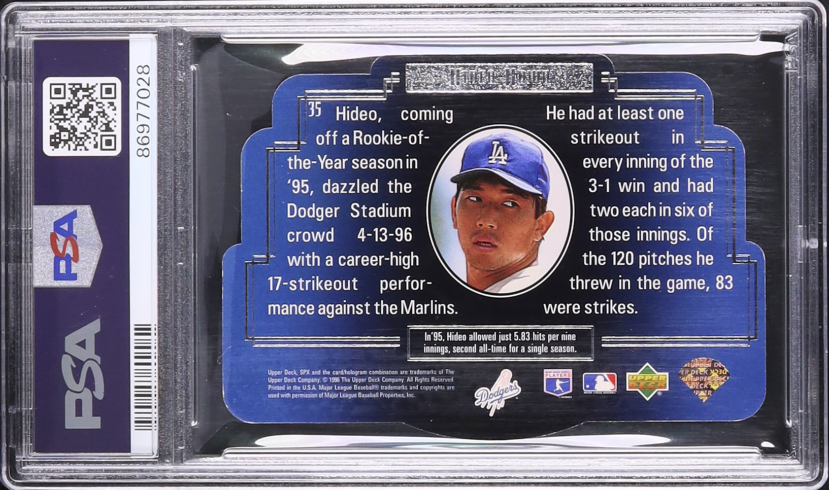 1996 野茂英雄 PSA 9 - カルドバ