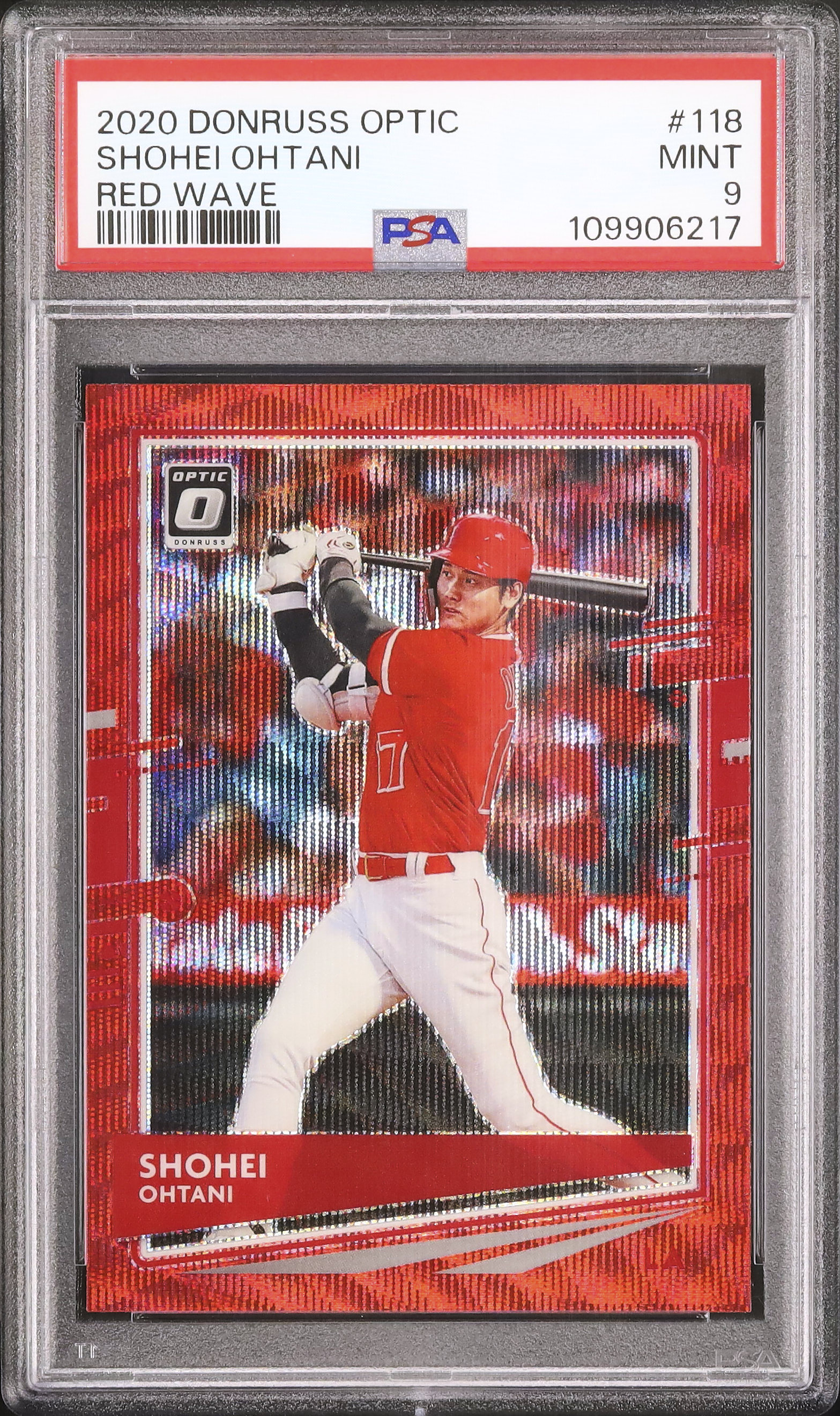 2020 大谷翔平 PSA 9 レッドウェーブ - カルドバ