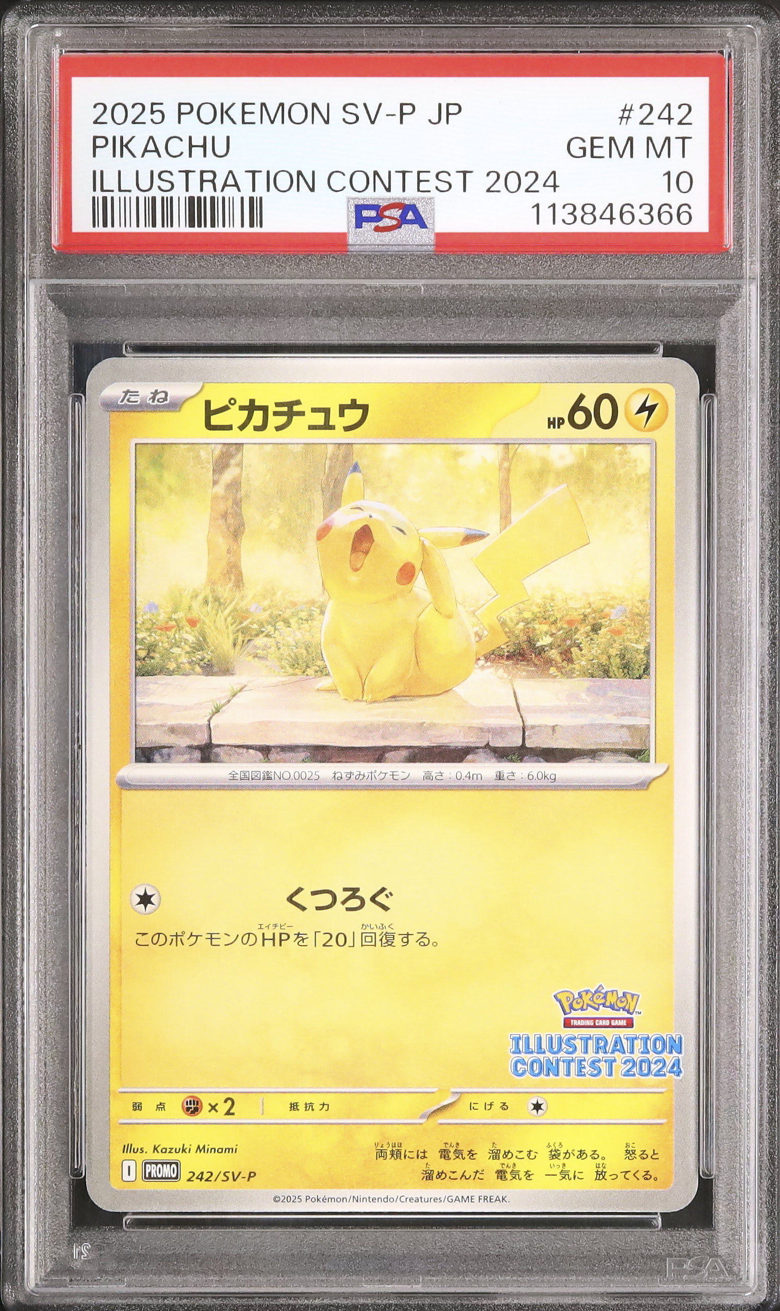 PSA10】 ピカチュウ 242/SV-P PSA10 ピカチュウ SV-P 242 プロモ