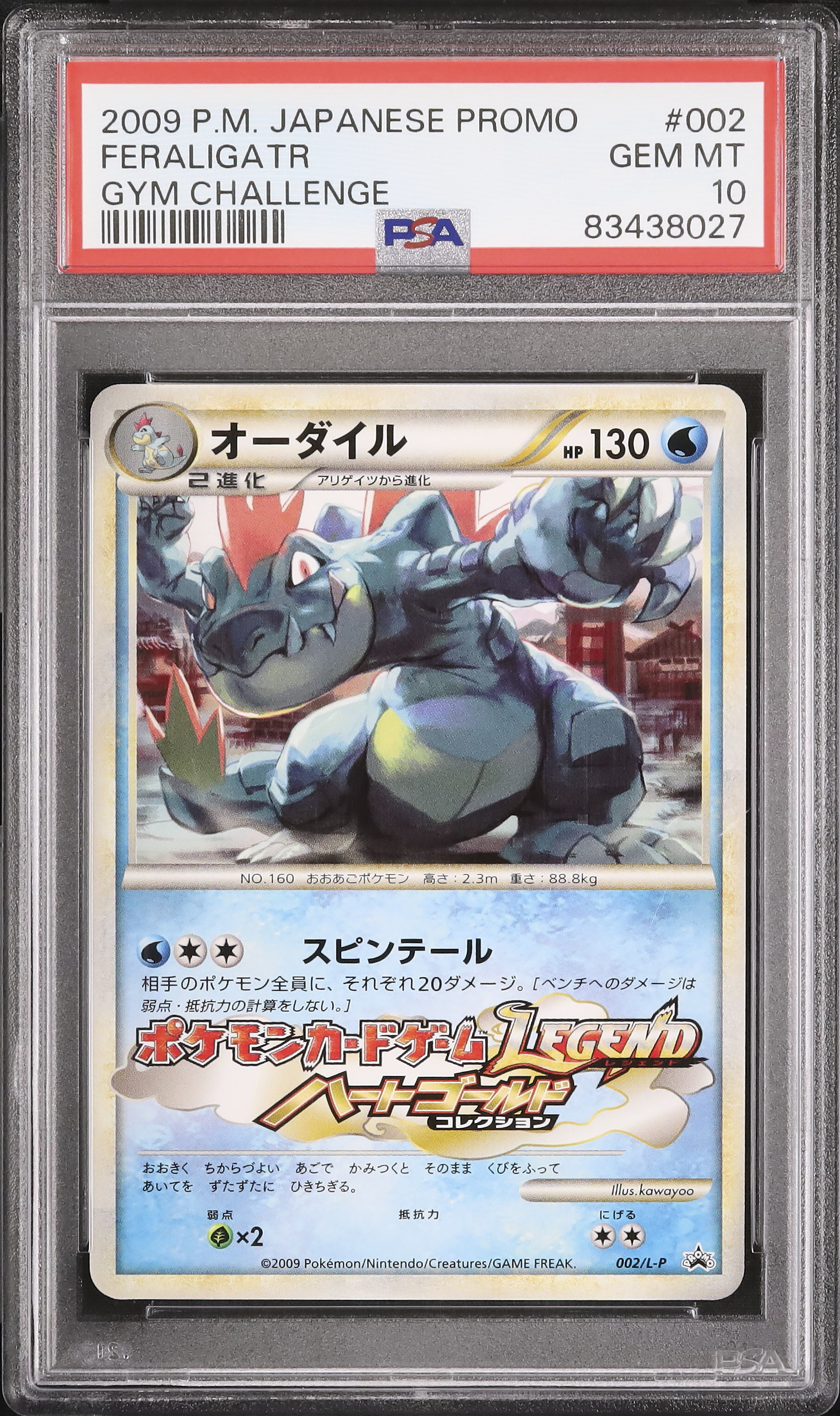 2009 Feraligatr PSA 10 - Cardova Japan