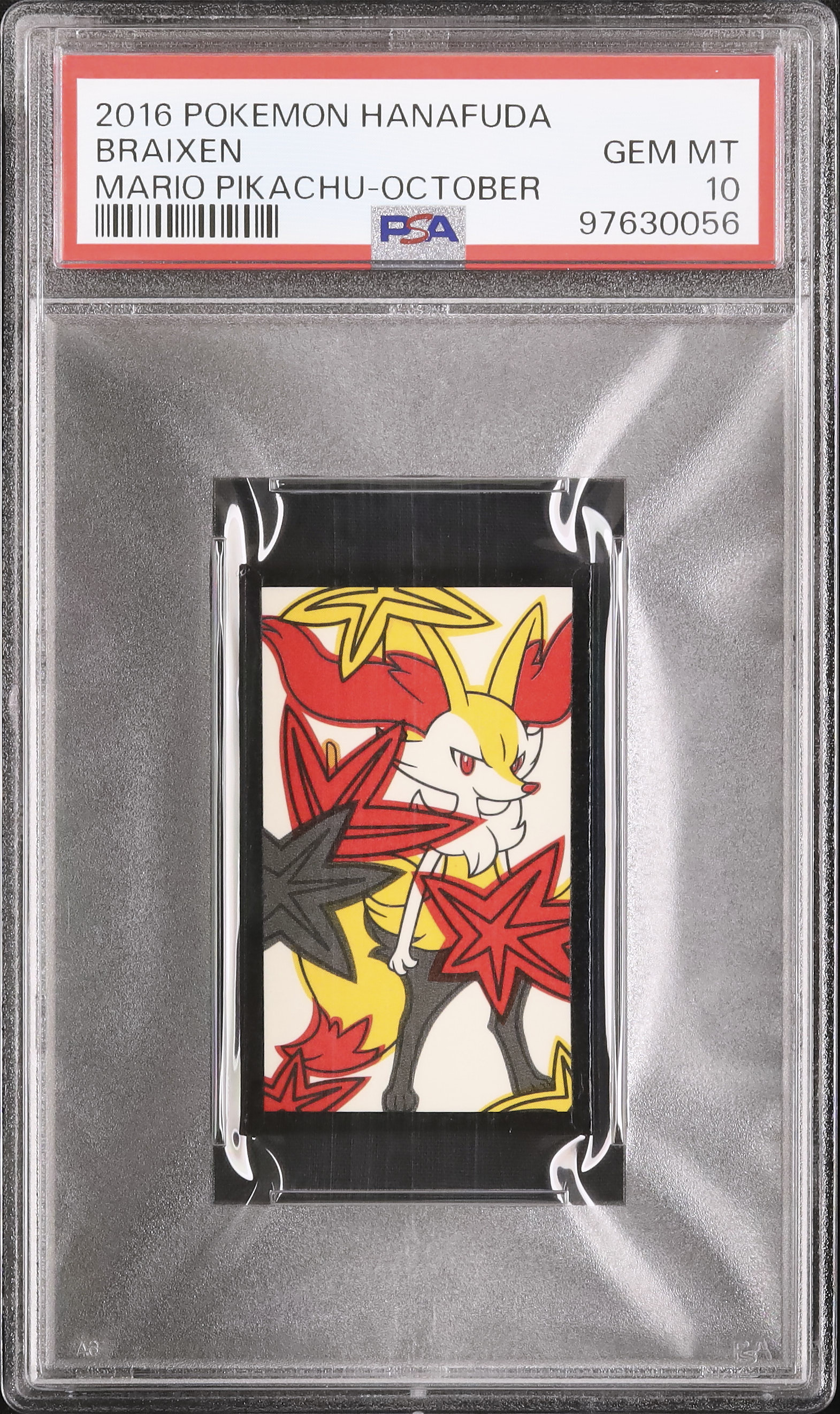 2016 ポケモン花札 Braixen GEM MT 10 2016 ポケモン花札 Braixen GEM MT 10