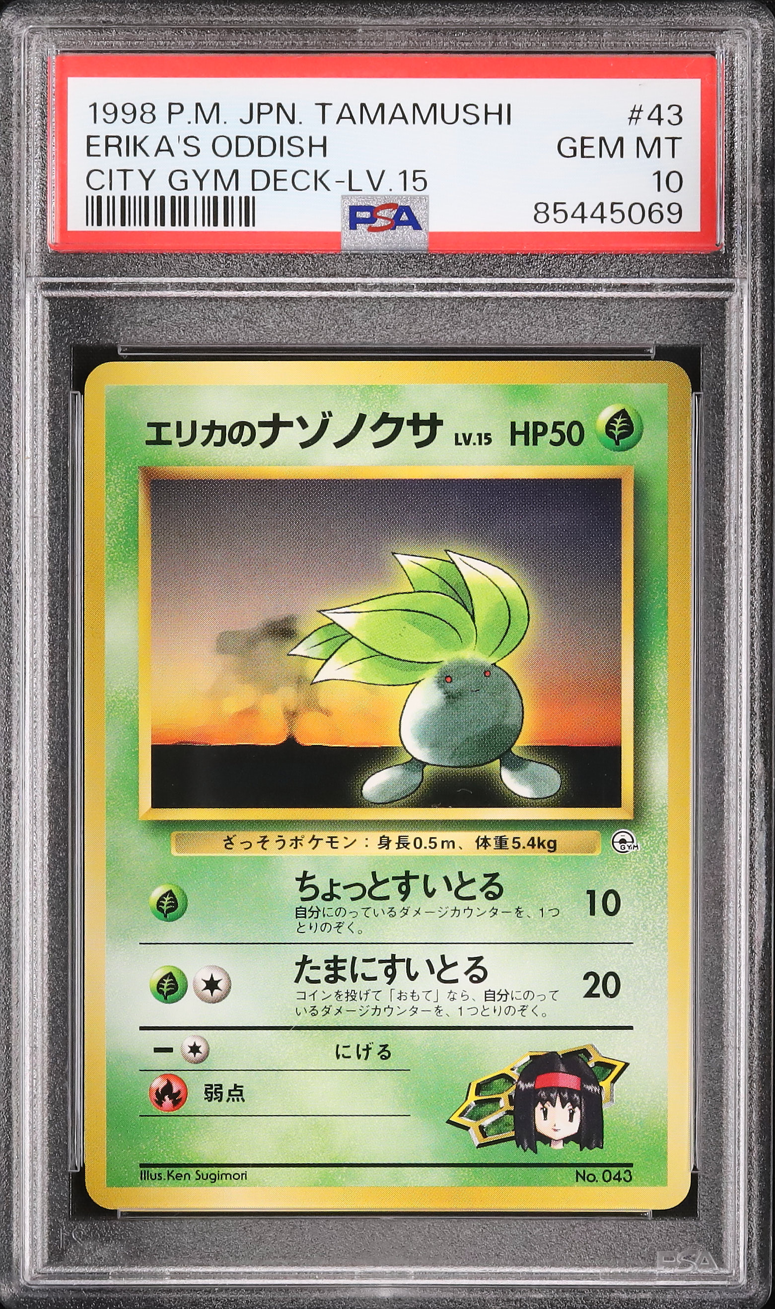 PSA10】エリカのラフレシア 旧裏 ジム第2弾 タマムシシティジム エリカ