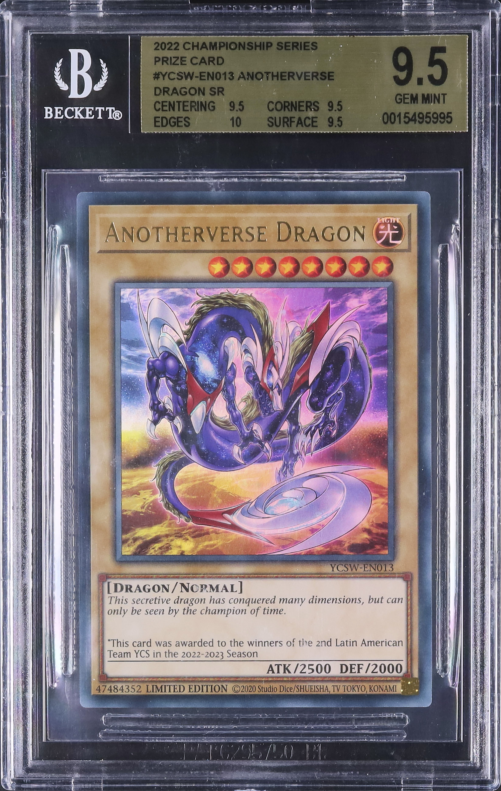 2022 アナザー・バース・ドラゴン BGS 9.5 - カルドバ