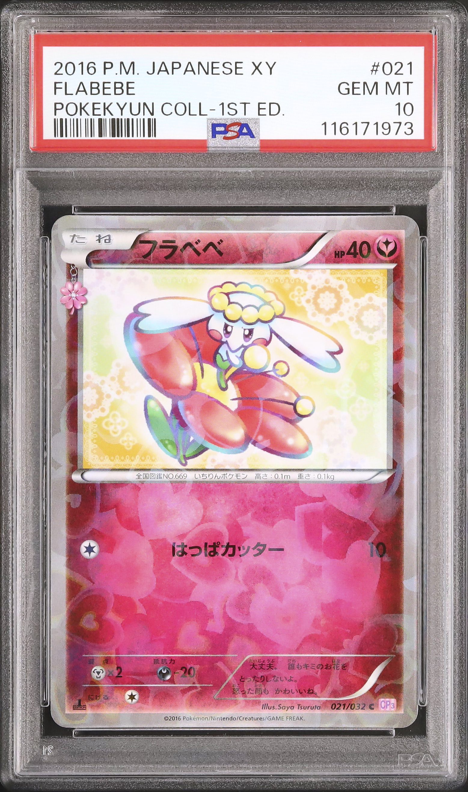 PSA 10 鑑定 ポケモンカード フラベベ 021/032 C キラ XY BREAK
