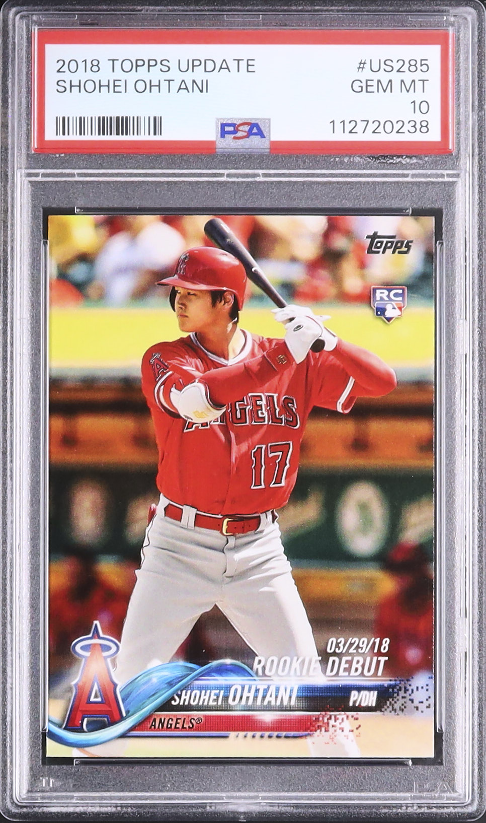 2018 大谷翔平 PSA 10 RC - カルドバ