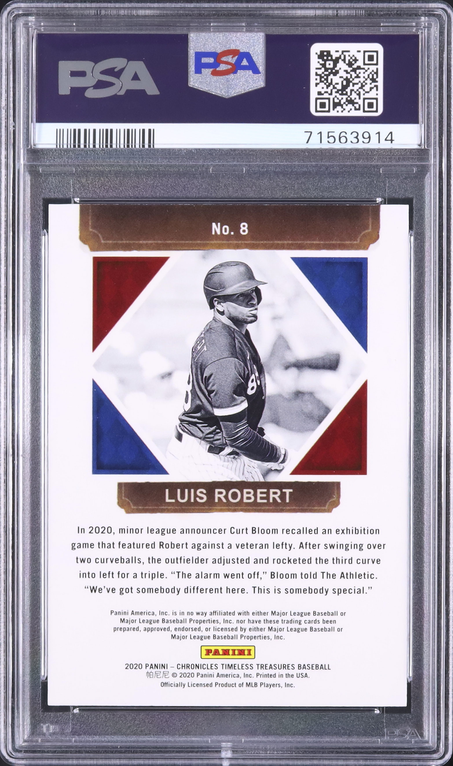 Topps  ルイス・ロバート jr. 緑パラレル 7/99 2020 ルイス・ロベルト PSA 9 RC - カルドバ