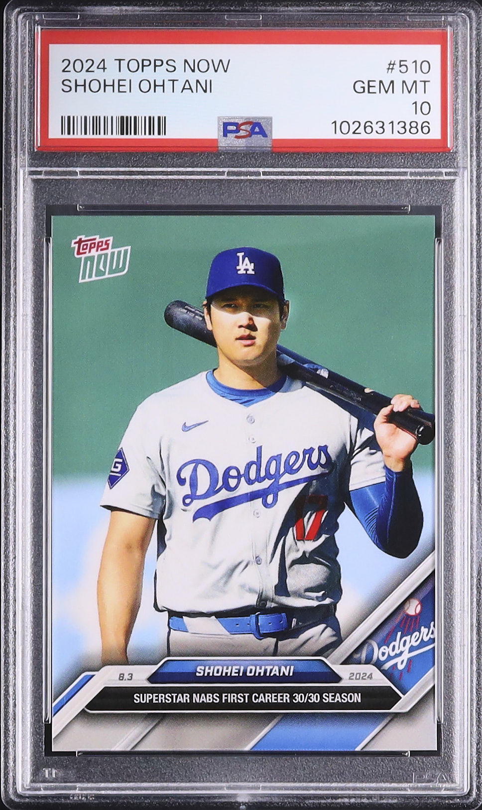 2024 大谷翔平 PSA 10 - カルドバ