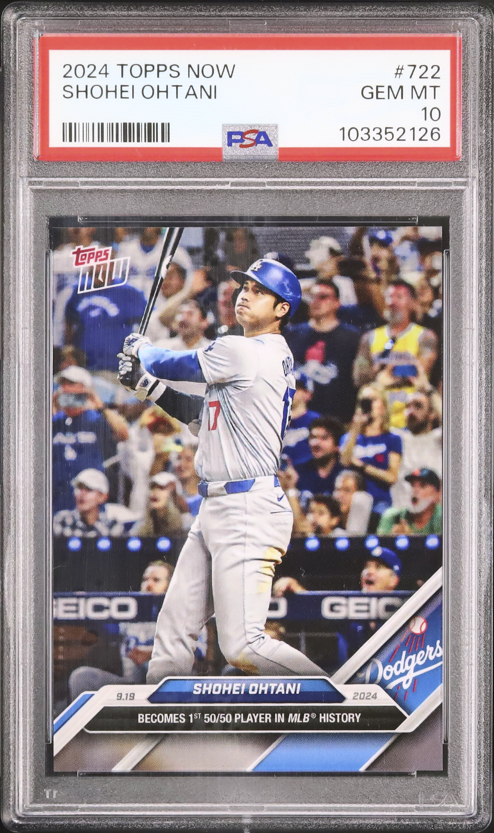 2024 大谷翔平 PSA 10 - カルドバ