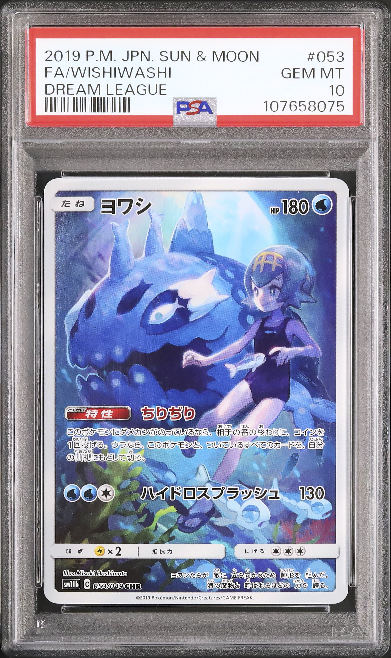 2019 ヨワシ PSA 10 フルアート