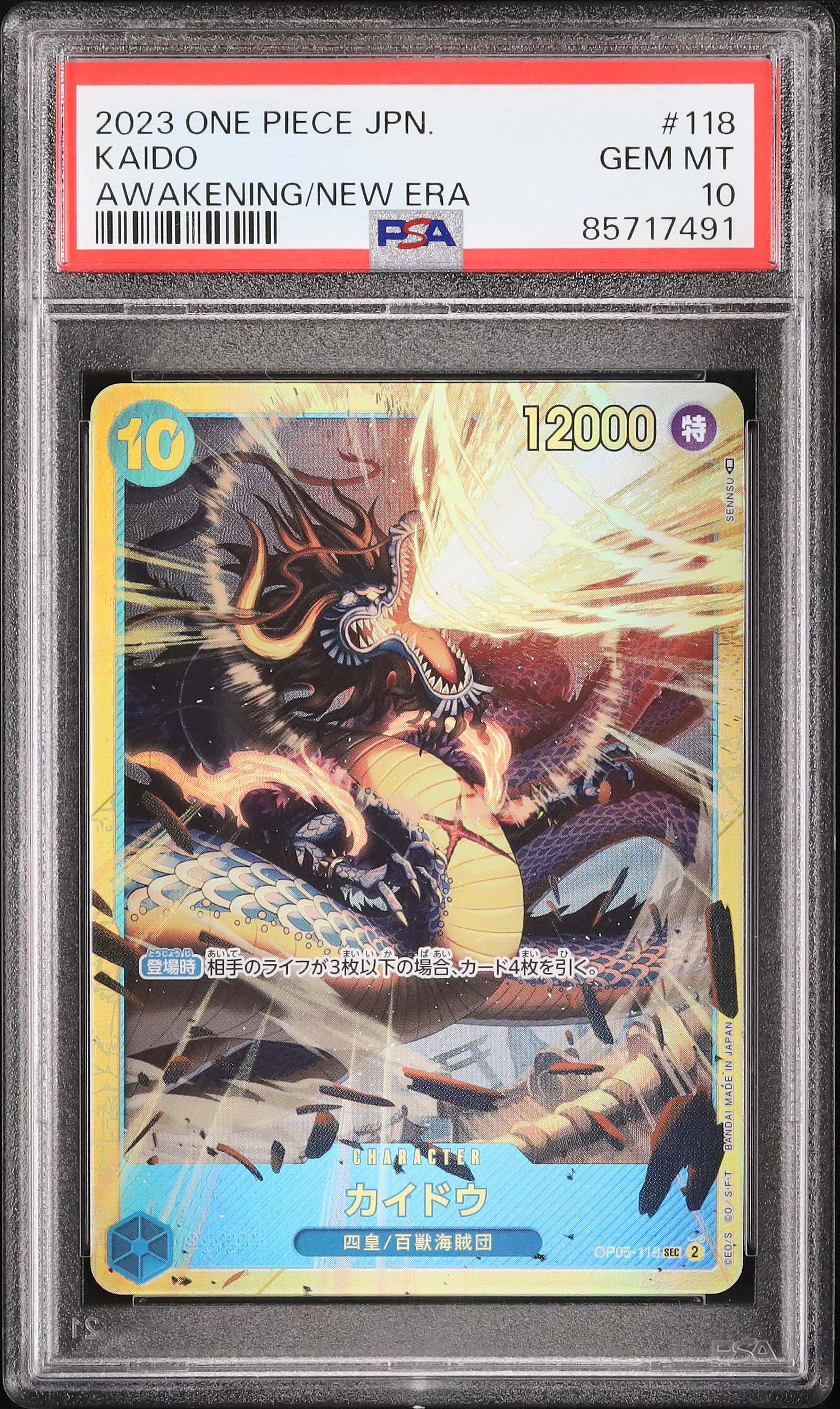 2023 Kaido PSA 10 - カルドバ