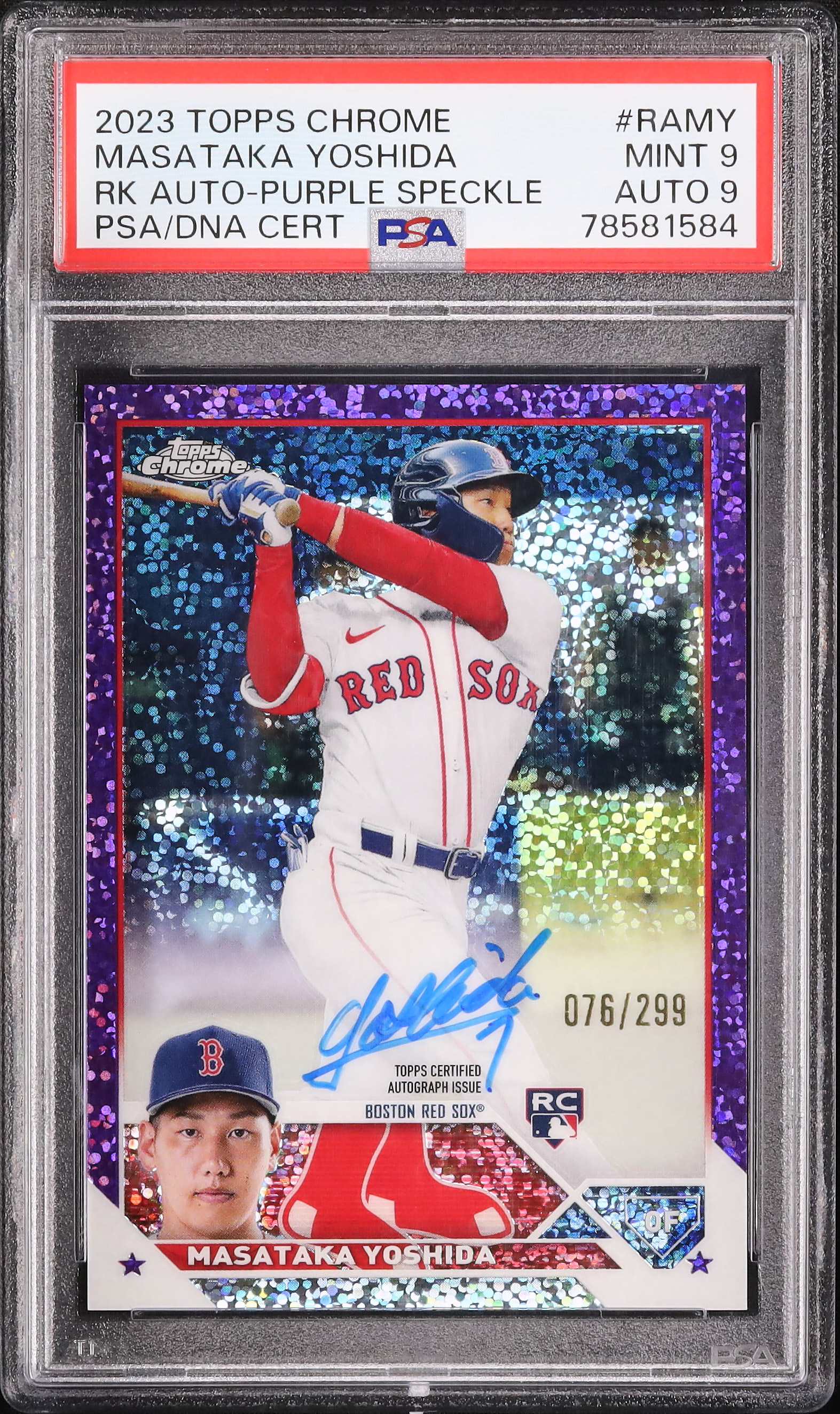 Topps Chrome レッドソックス 吉田正尚 直筆 サイン ルーキーカード