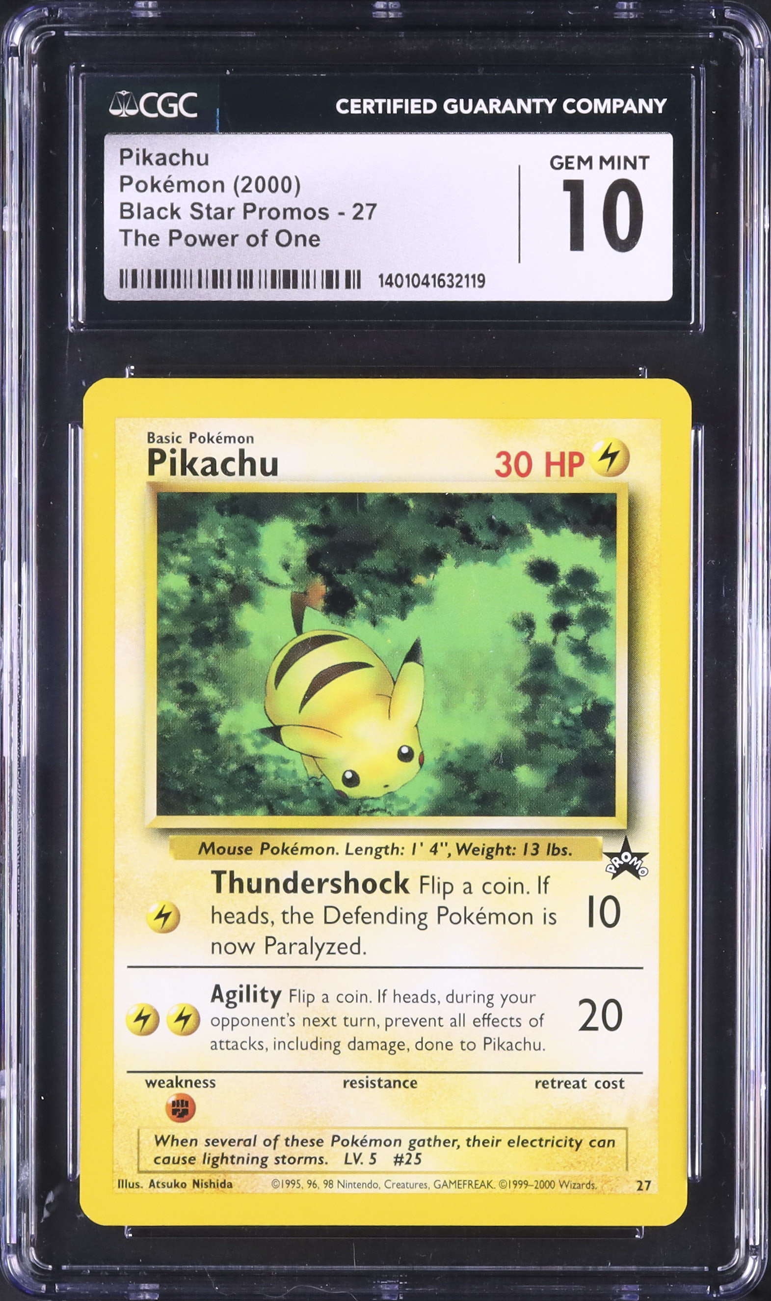 2000 Pikachu CGC 10 - Cardova Japan