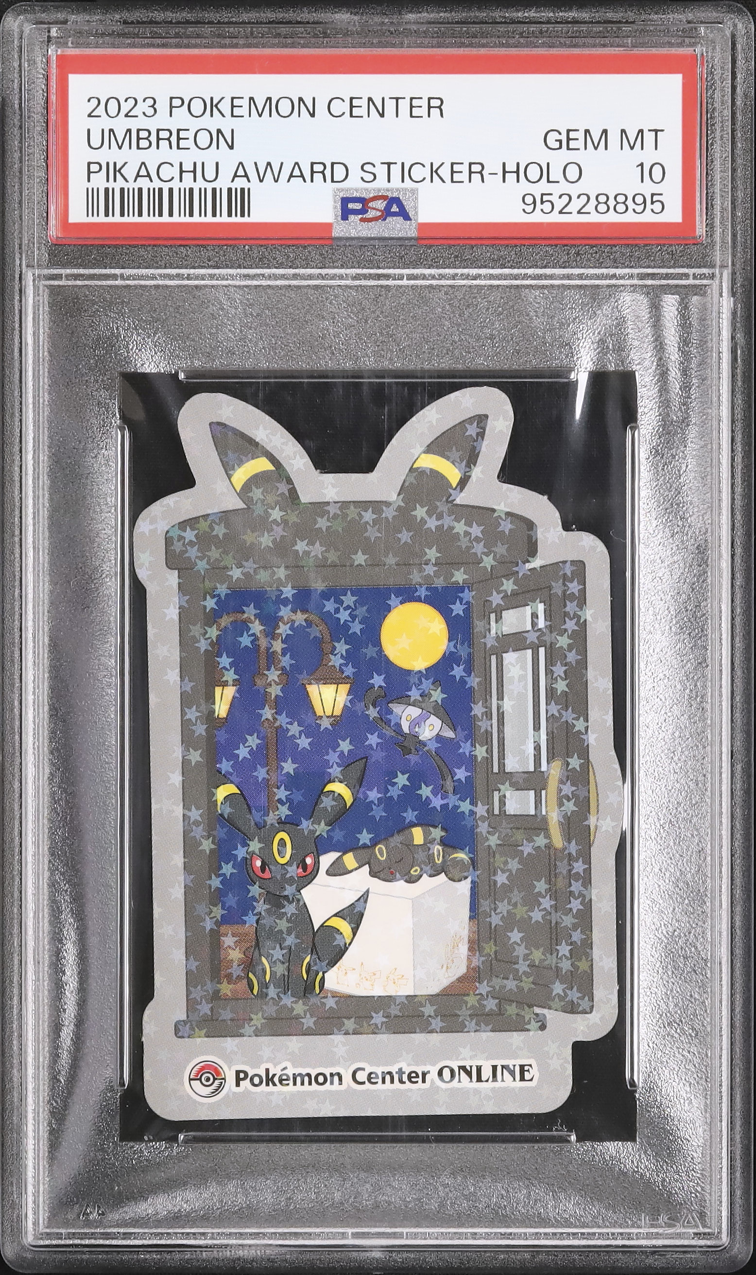 ポケモンセンター ステッカーお届け賞 ブラッキー ホロ PSA10