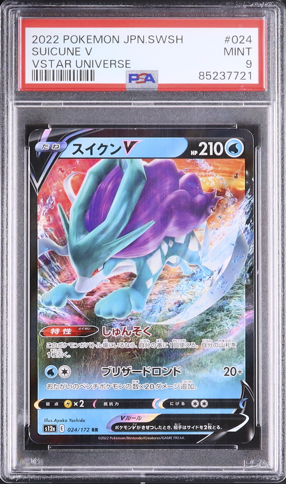 2022 スイクンV PSA 9 - カルドバ