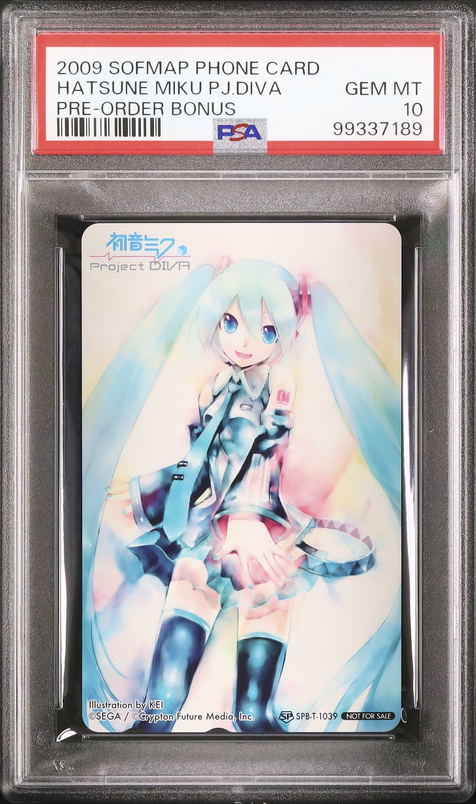 2009 Hatsune Miku Project Diva PSA 10 - Cardova Japan