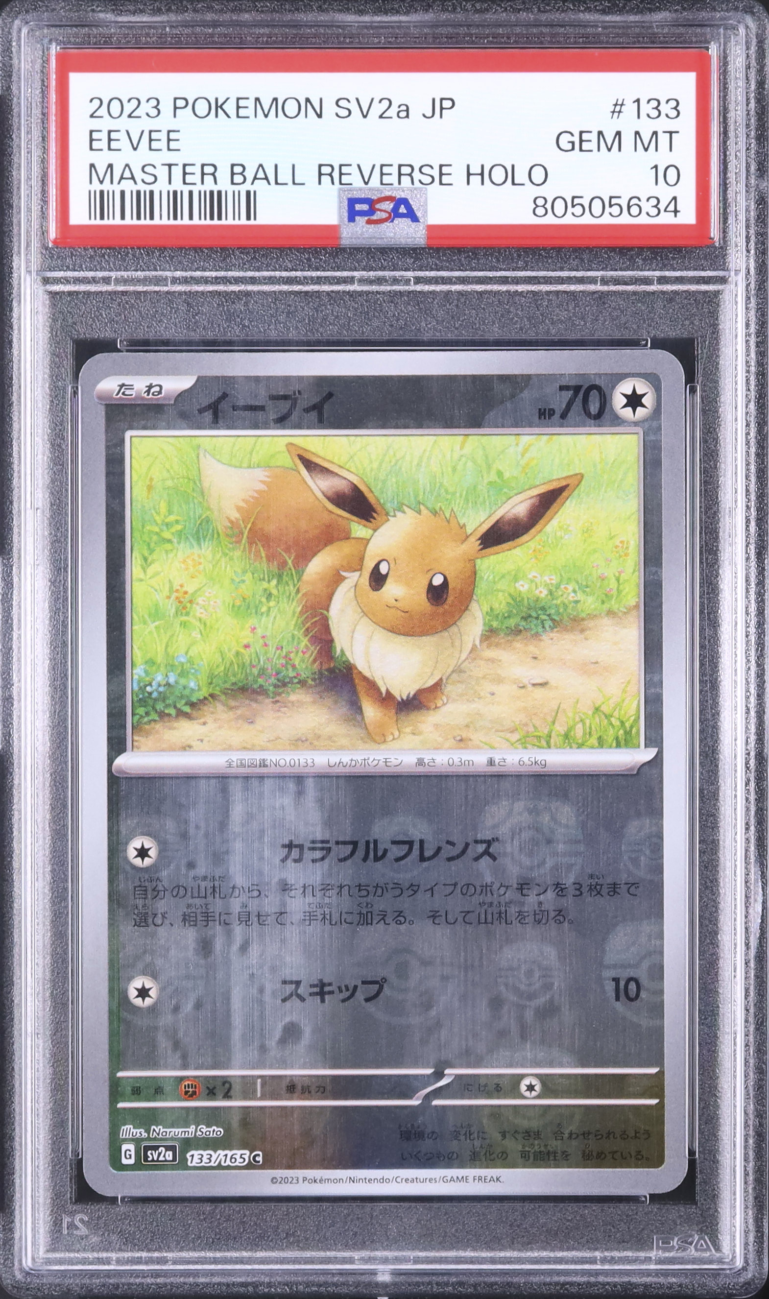 2023 ポケモンカード イーブイ PSA 10 マスボ 2023 イーブイ PSA 10 マスターボール - カルドバ