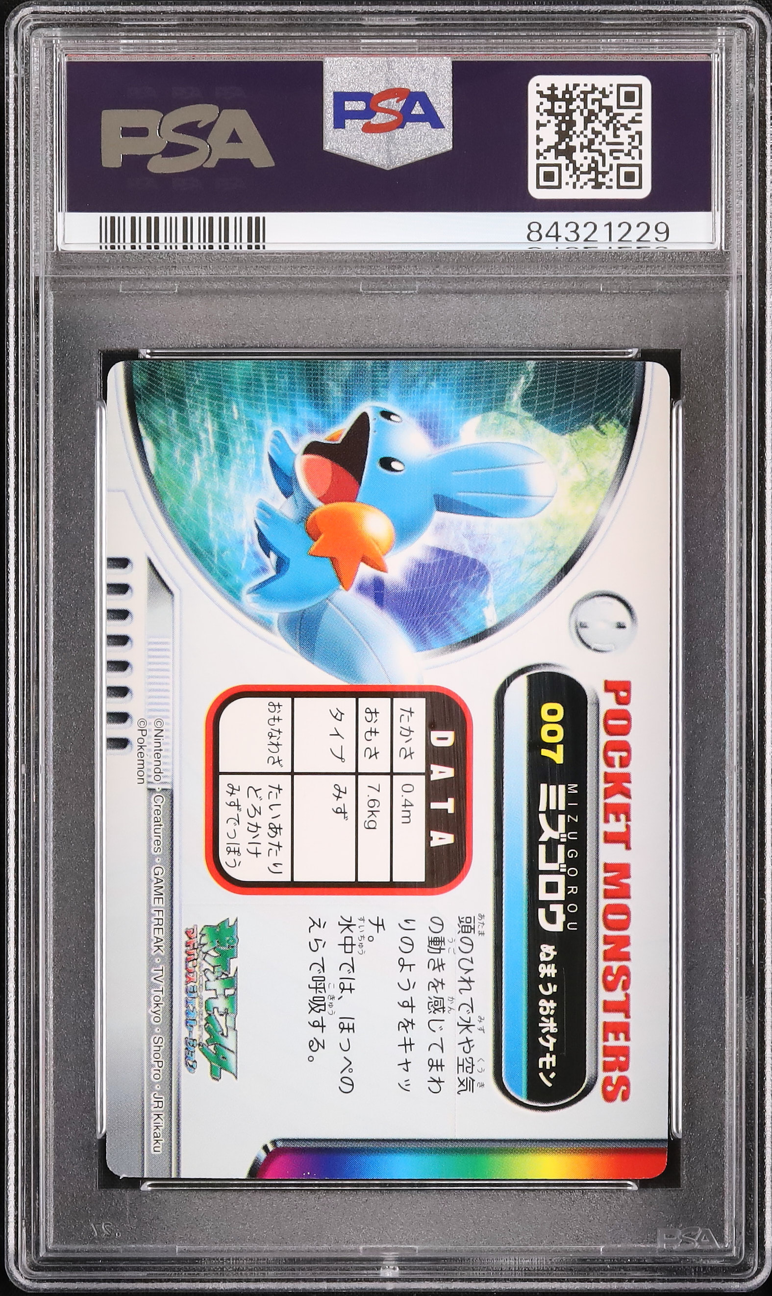 ポケモン　ミズゴロウ　ルビー＆サファイア　２００２年～２００３年　当時品 ポケモン ミズゴロウ ルビー＆サファイア 2002年～2003