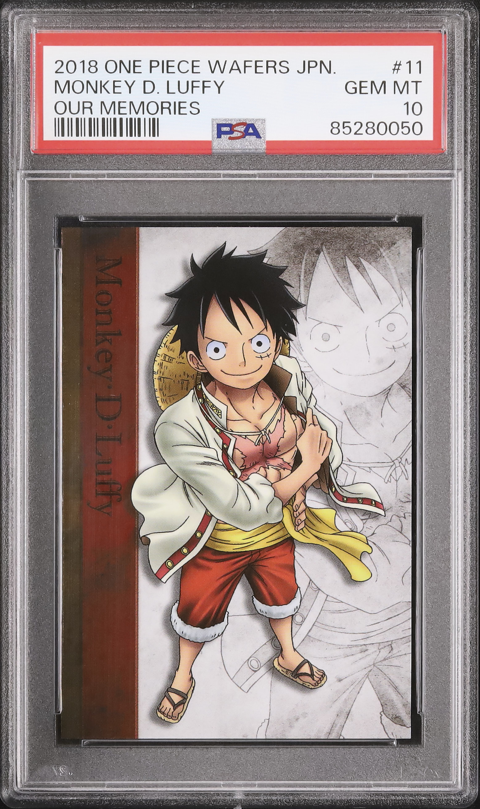 2018 Monkey D. Luffy PSA 10 