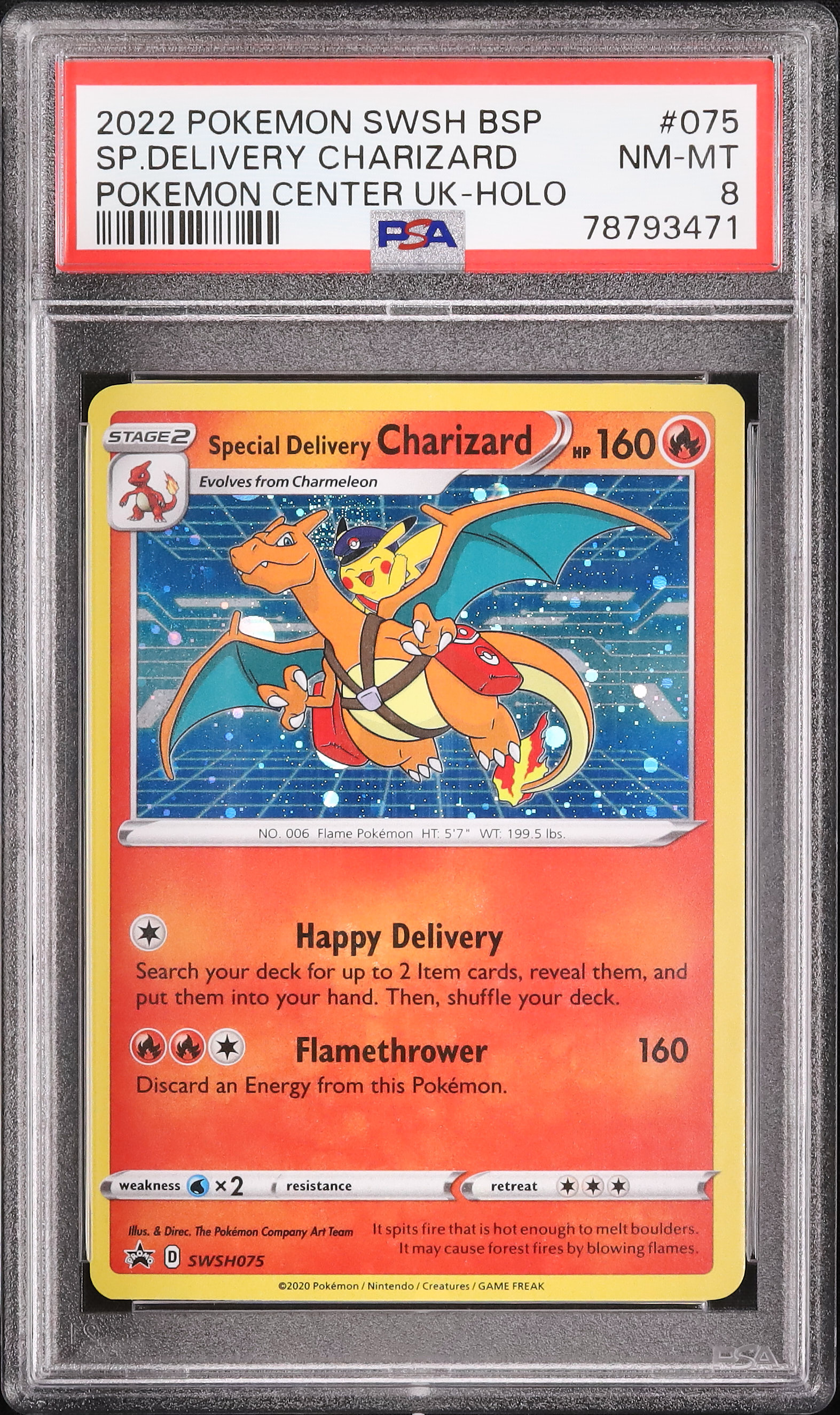 Special Delivery Charizard プロモカード　未開封 2022 Special Delivery Charizard PSA 8 Holo - Cardova Japan