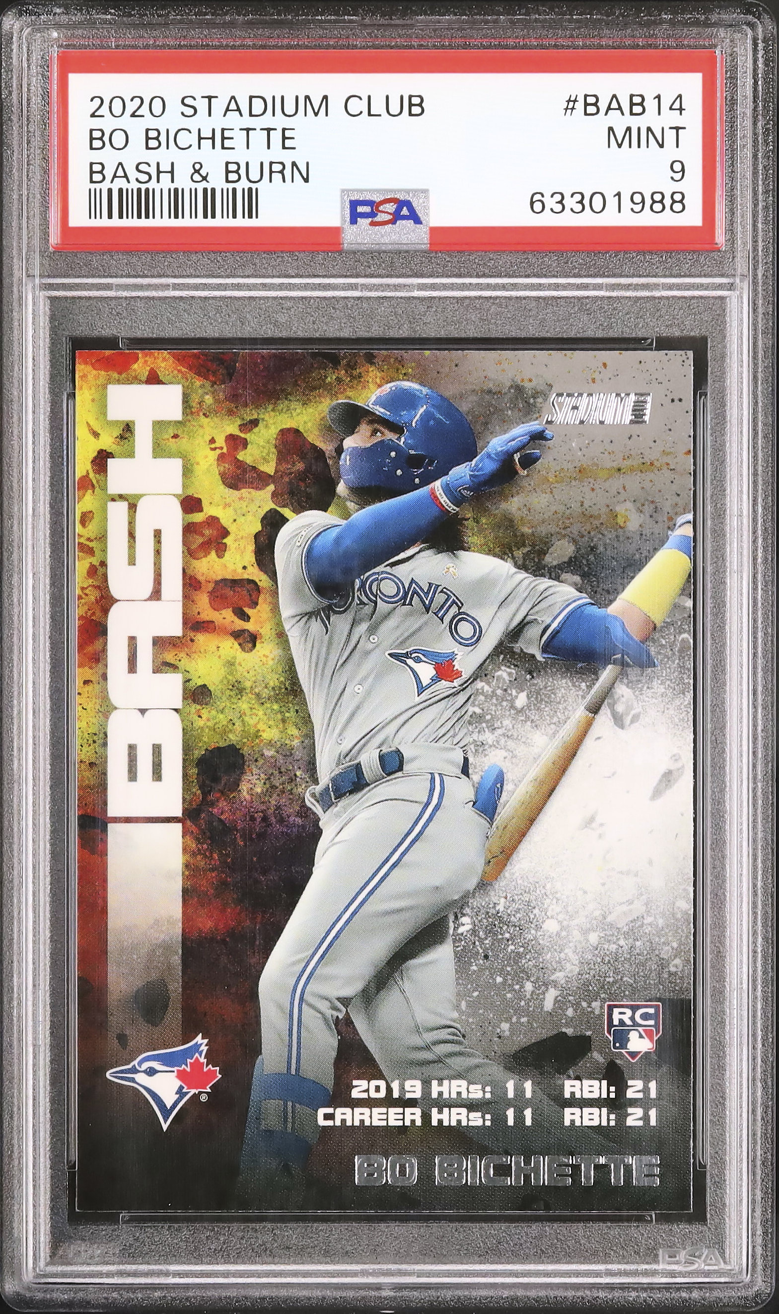 2020 Bo Bichette PSA 9 RC