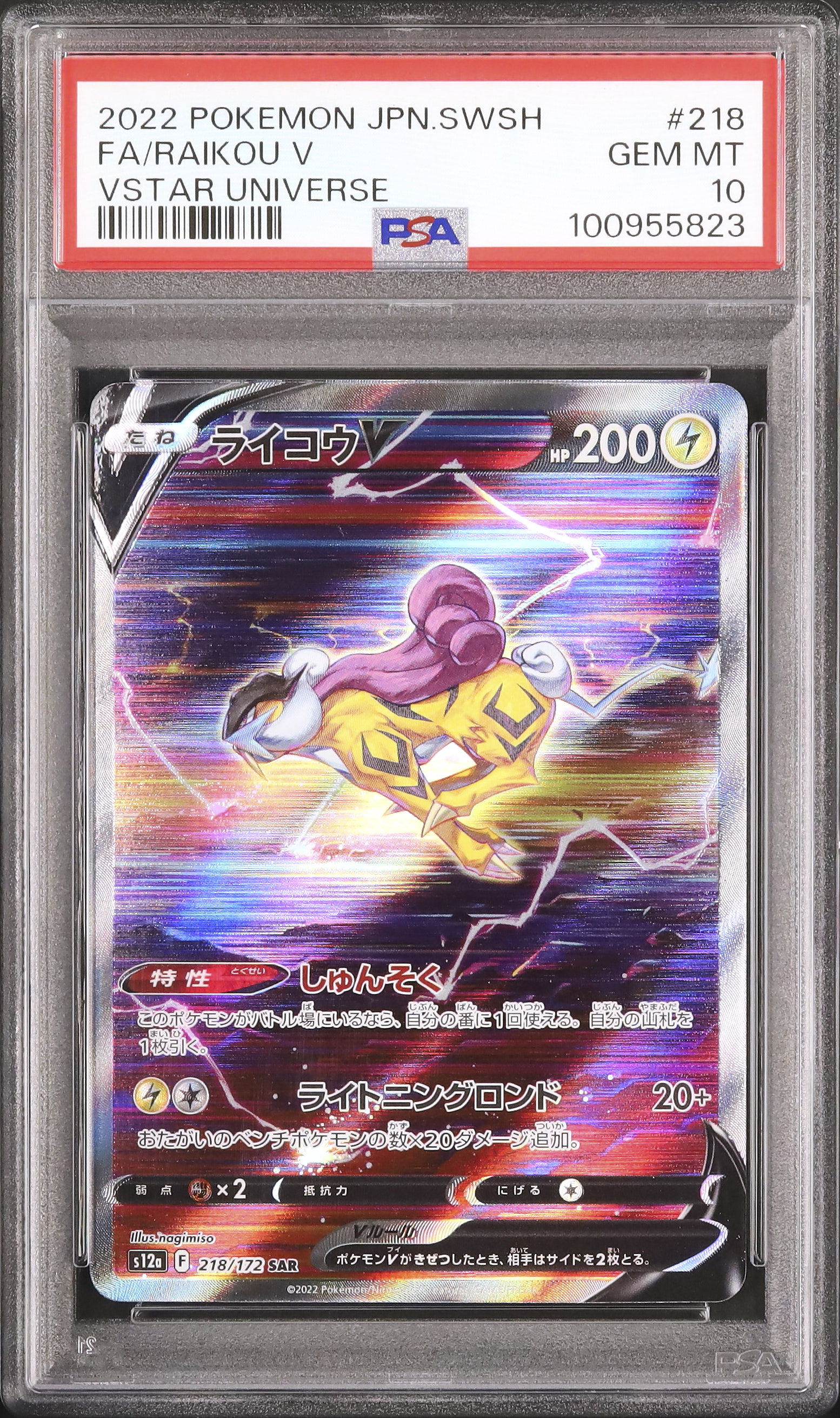 2022 ライコウV PSA 10 フルアート - カルドバ
