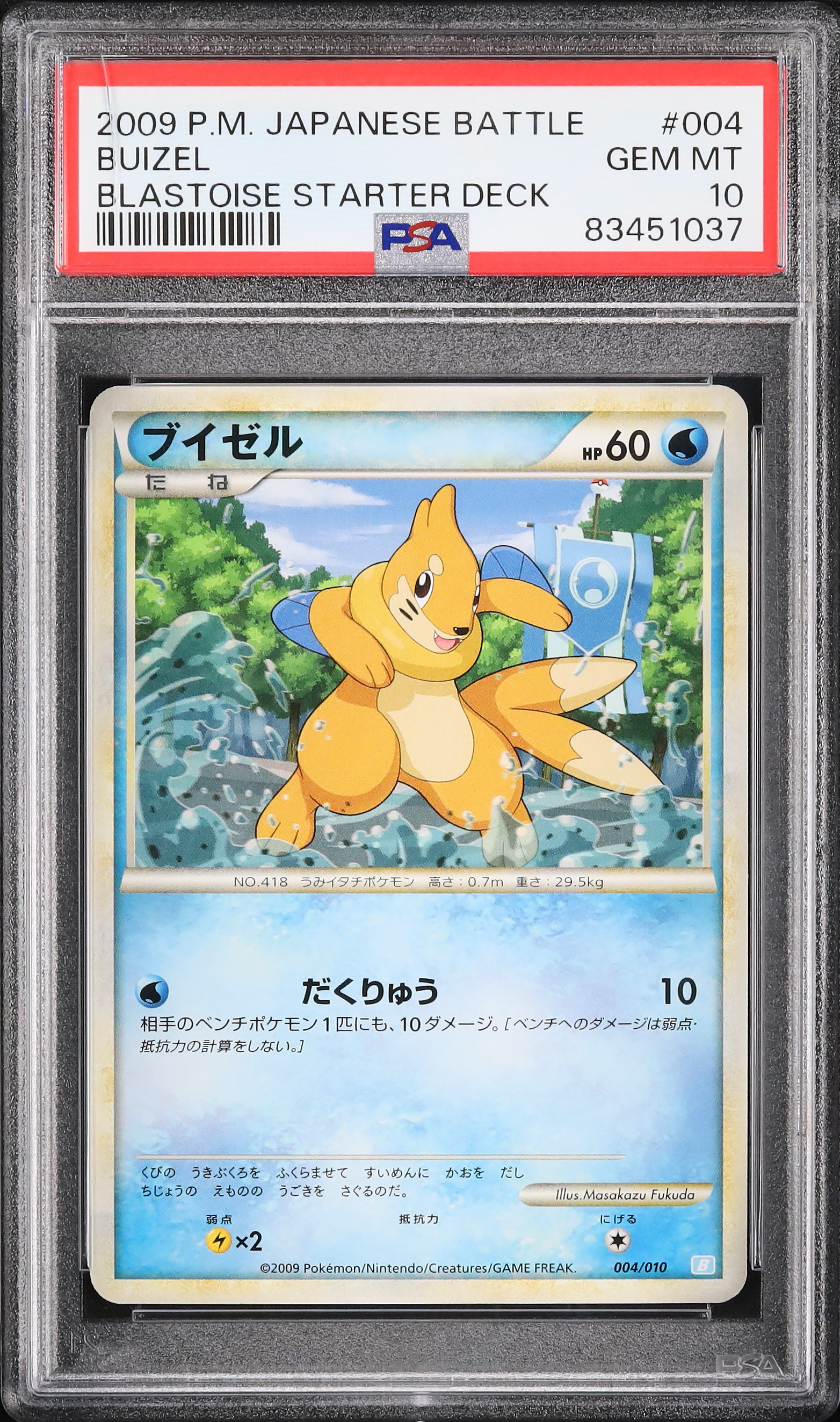 2009 Buizel PSA 10 - Cardova Japan