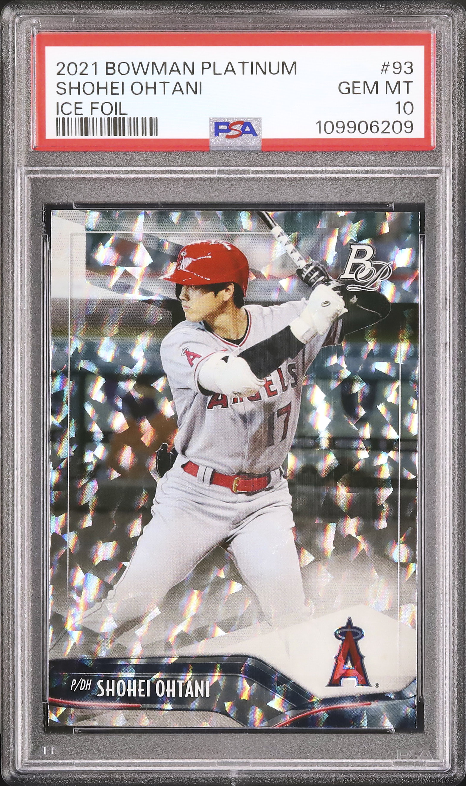 2021 大谷翔平 PSA 10 アイスホイル - カルドバ