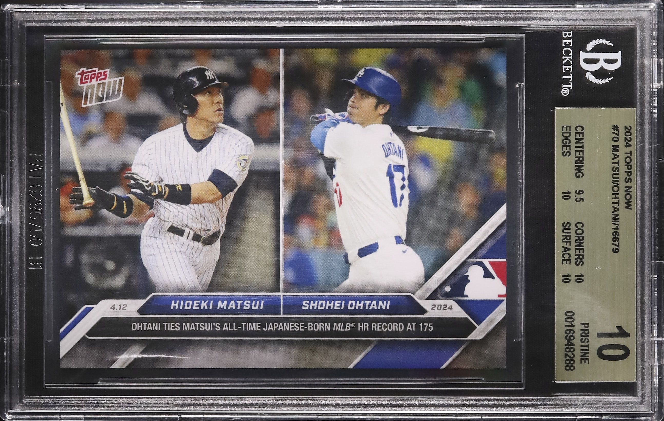 PSA10】大谷翔平 松井秀喜 topps now カード 2021 2021 topps now 大谷