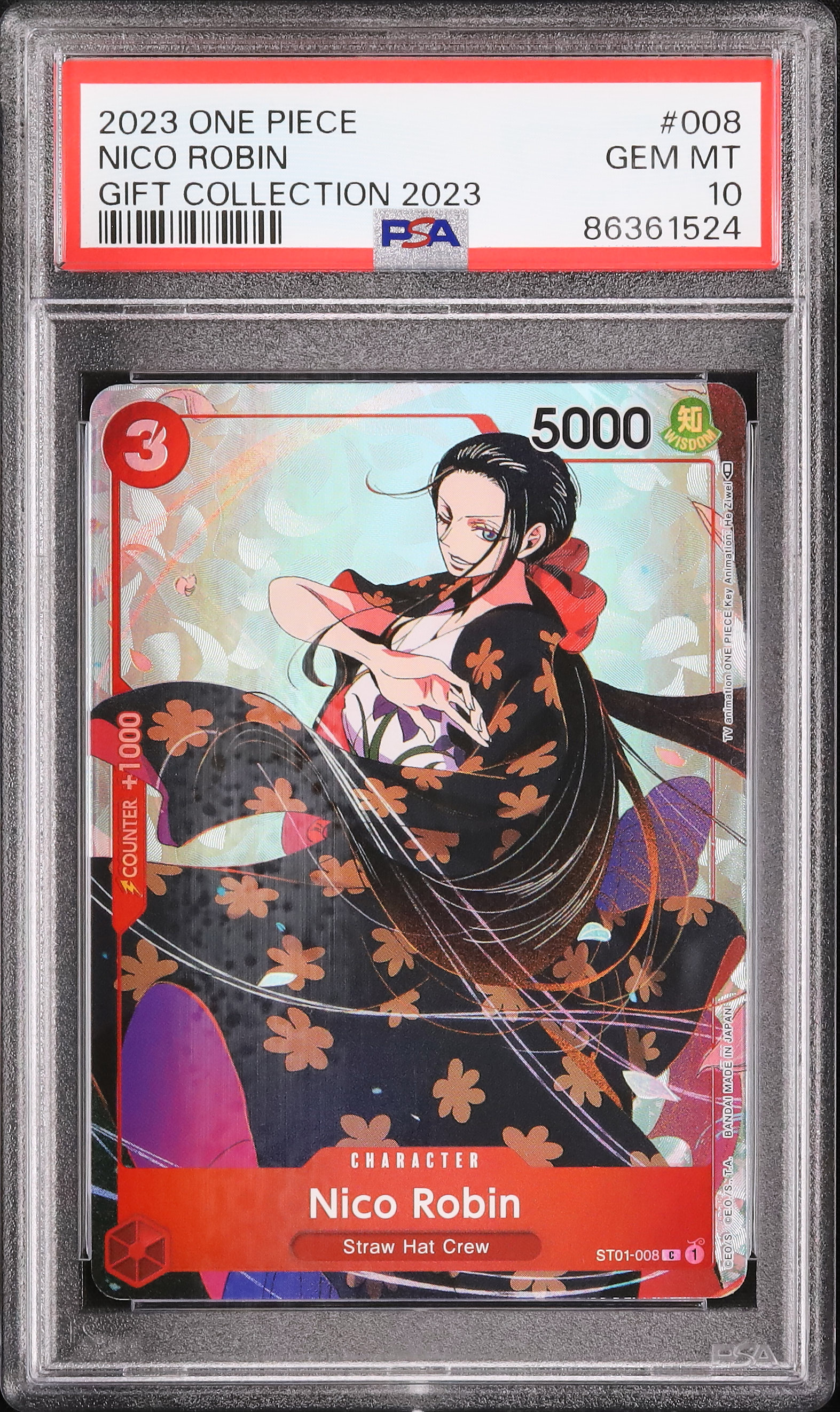 2023 Nico Robin PSA 10 Alternate Art - Cardova Japan