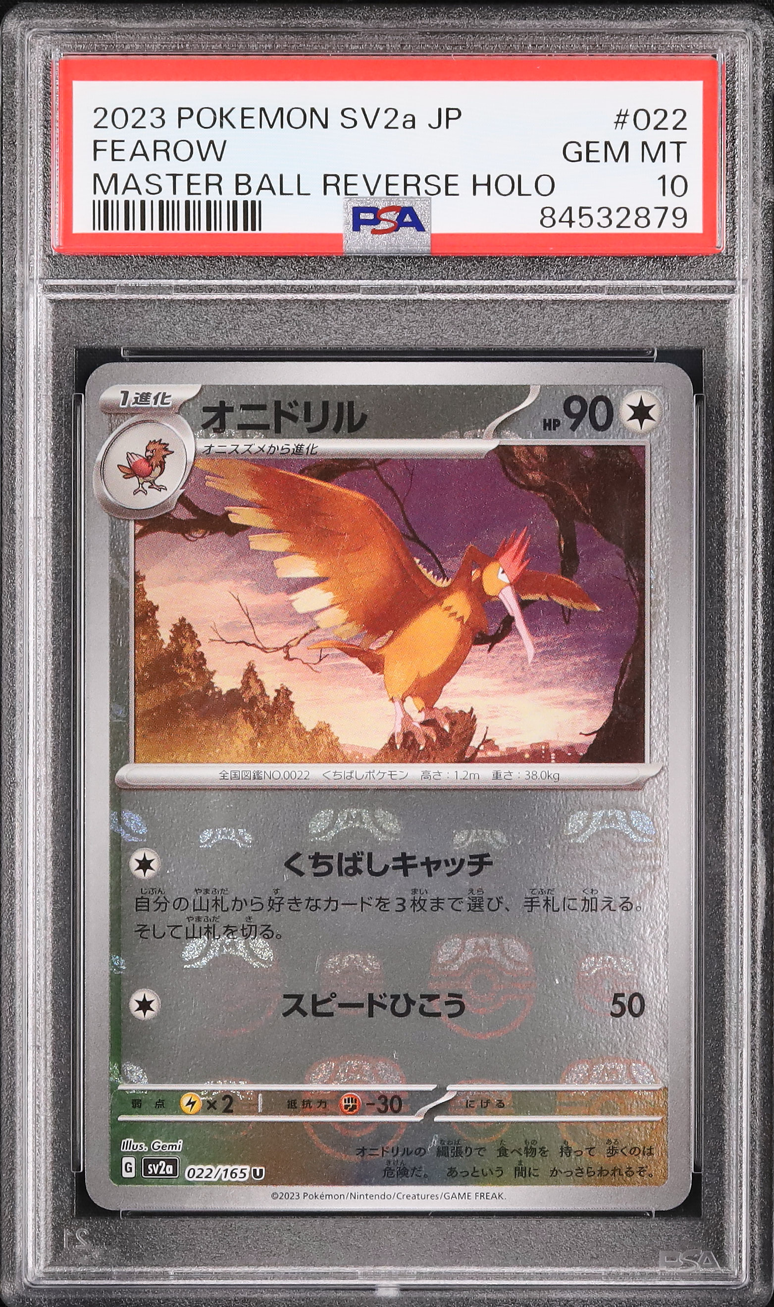 ポケモンカード　オニドリル　マスターボールミラー　PSA10 2023 オニドリル PSA 10 マスターボール - カルドバ