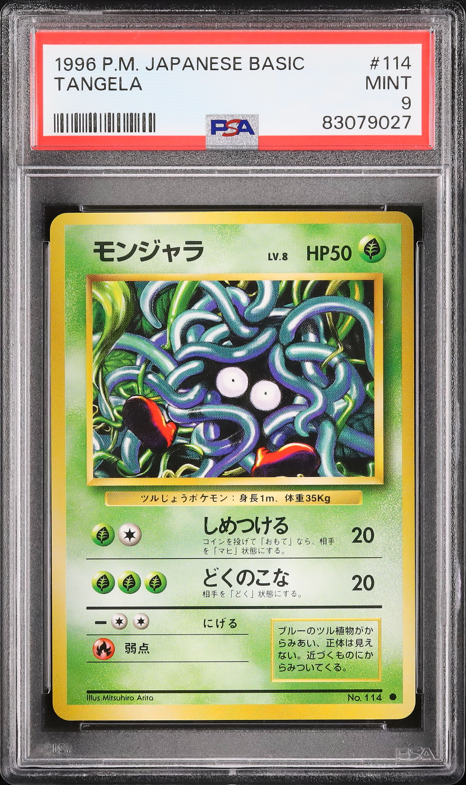 ポケモンカードゲーム 1996 1996 モンジャラ PSA 9 - カルドバ