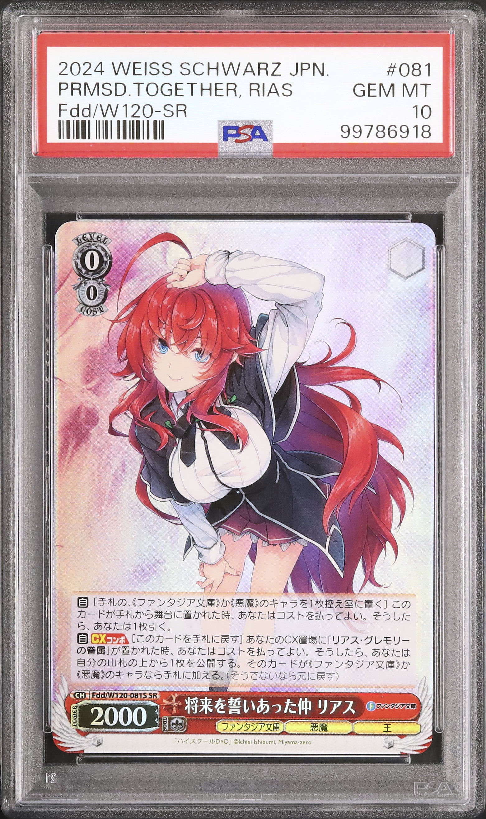 将来を誓いあった仲　リアス　SP ヴァイスシュヴァルツ将来を誓いあった仲リアスSPPSA10