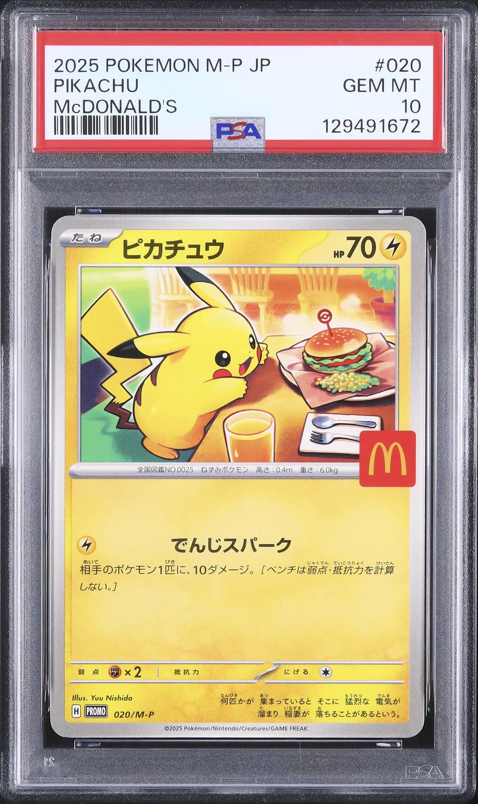 2025 ピカチュウ PSA 10 - カルドバ