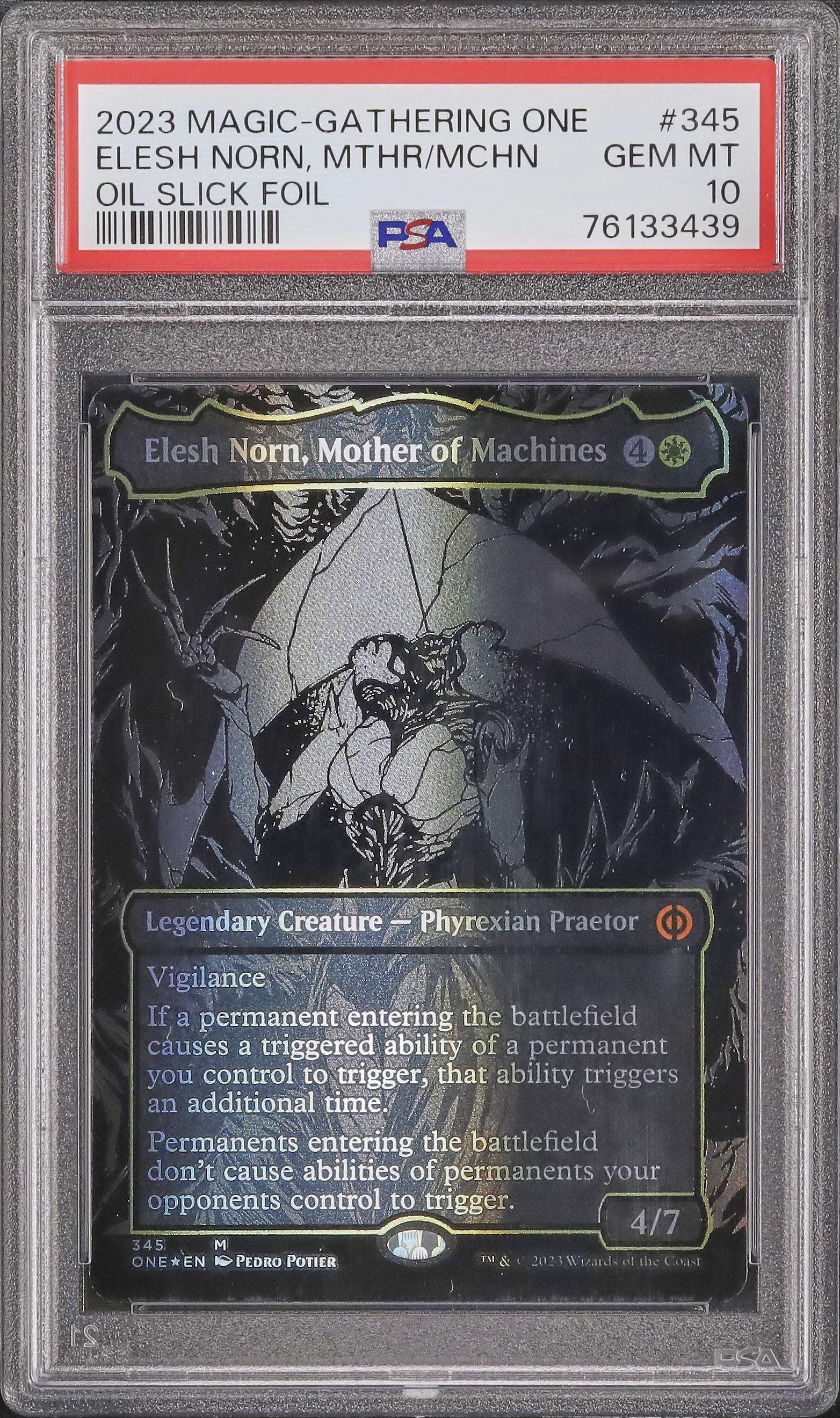 2023 Elesh Norn, Mother of Machines PSA 10 Oil Slick - Cardova Japan