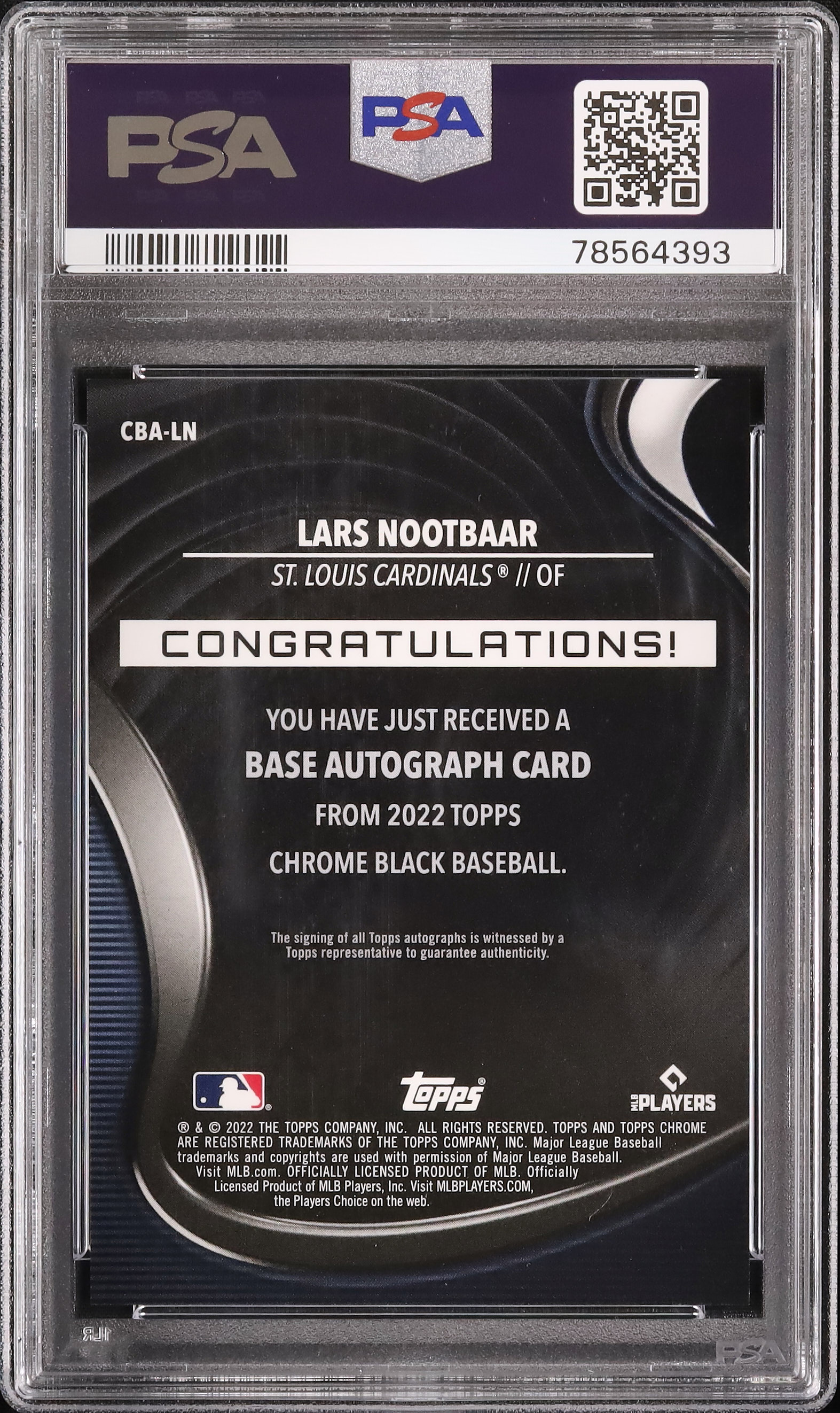 ヌートバー カード PSA10 2022 ラーズ・ヌートバー PSA 10 RC - カルドバ