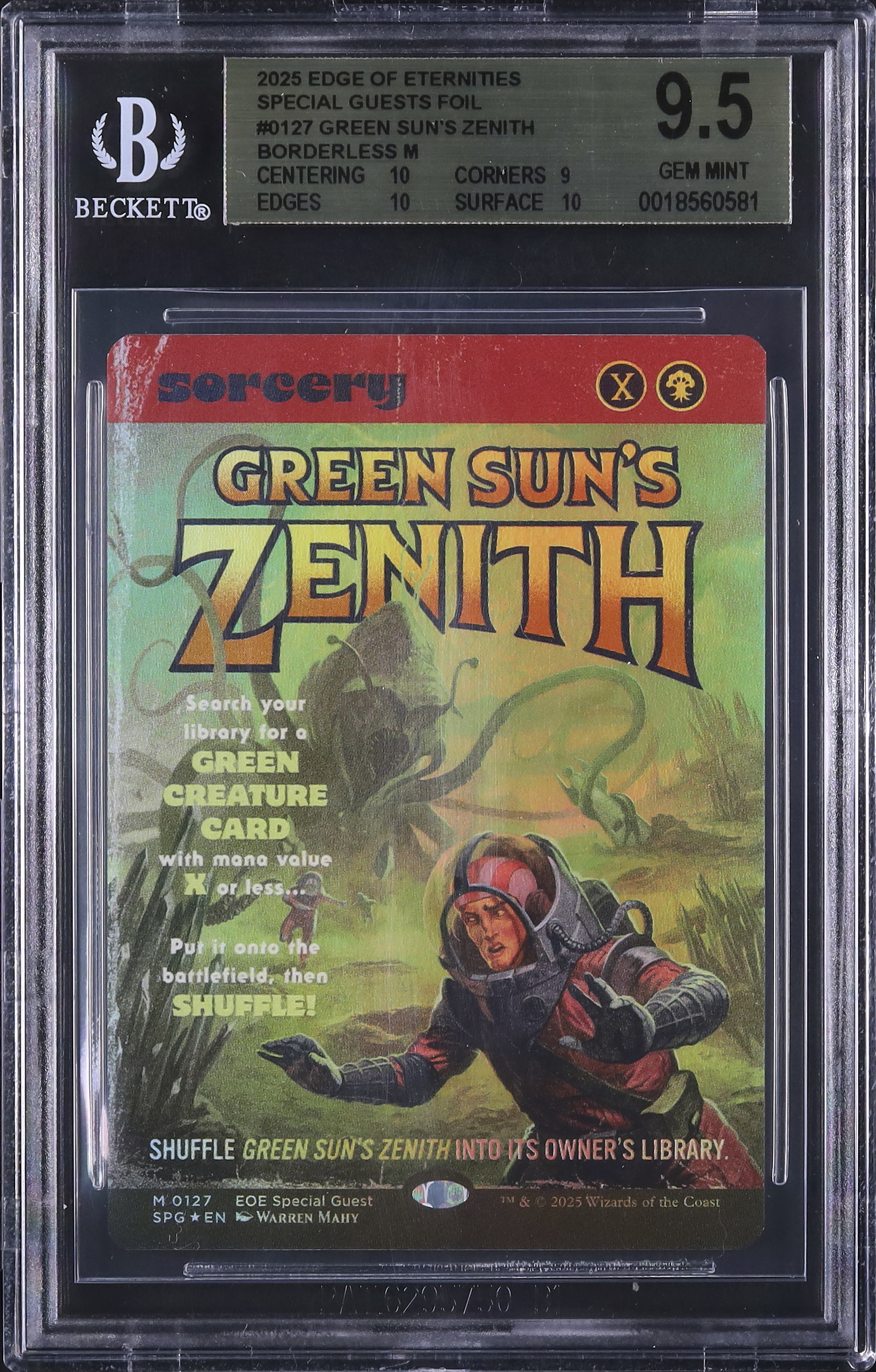 2025 Green Sun's Zenith BGS 9.5 Foil Borderless - Cardova Japan