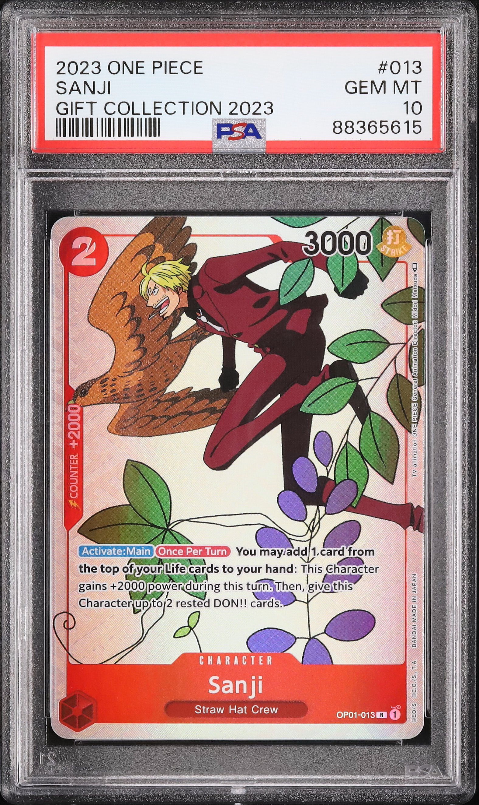 2023 Sanji PSA 10 Alternate Art - Cardova Japan