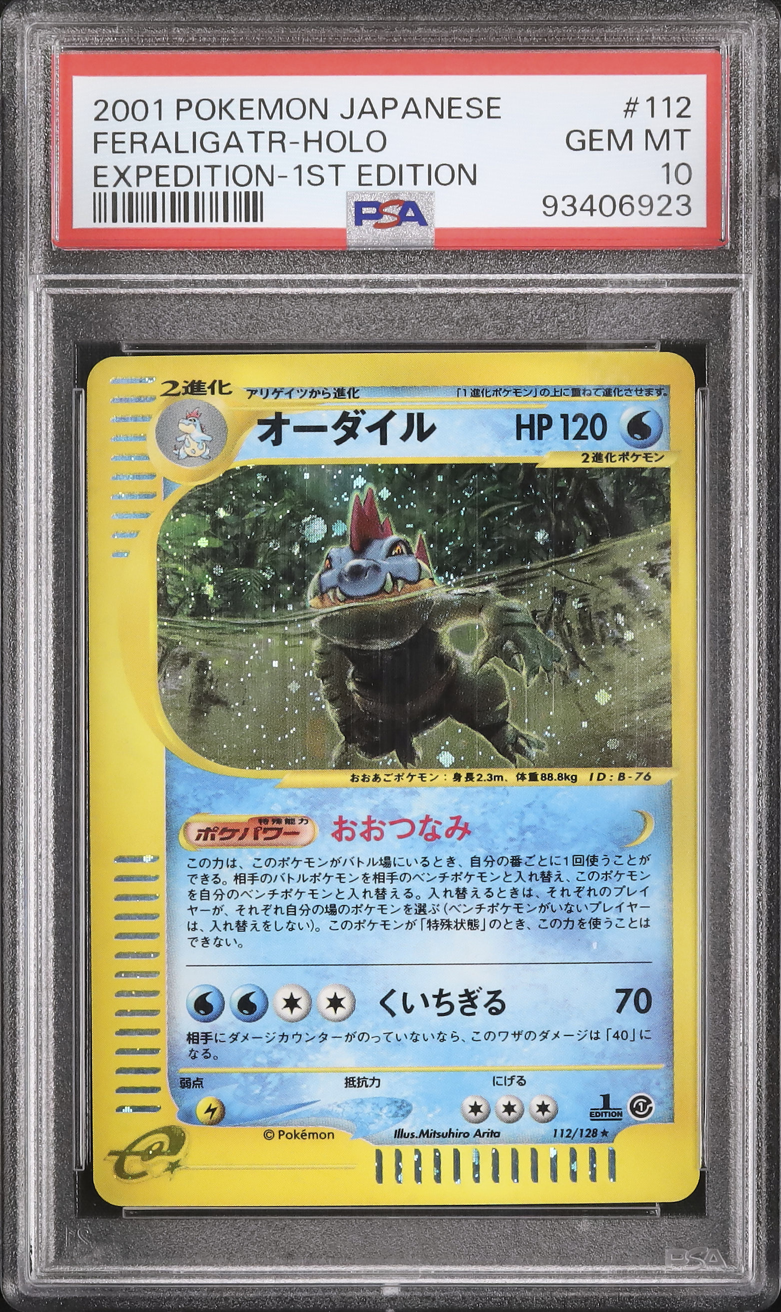 2001 Feraligatr PSA 10 1st Edition - Cardova Japan