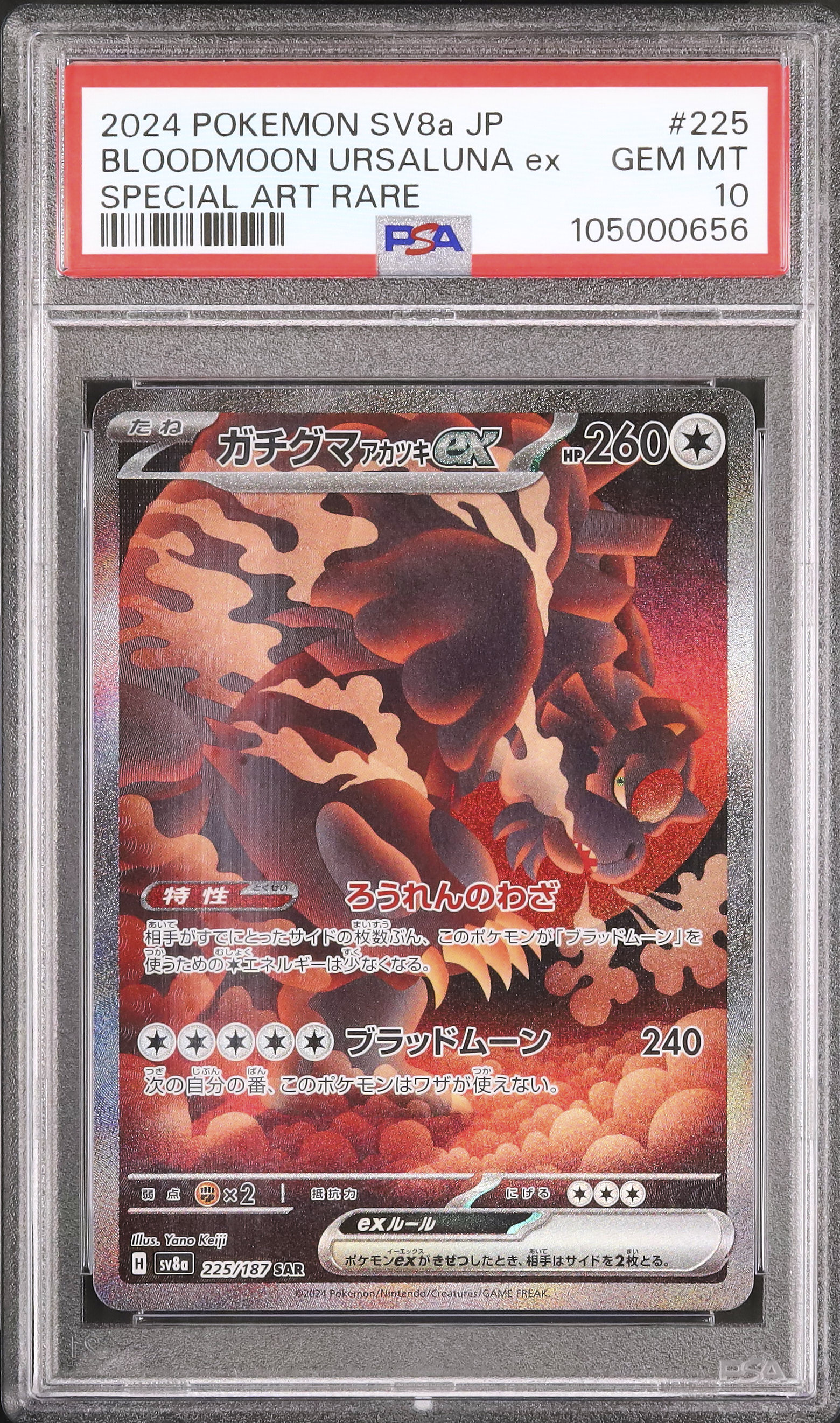 2024 ガチグマアカツキex PSA 10 - カルドバ