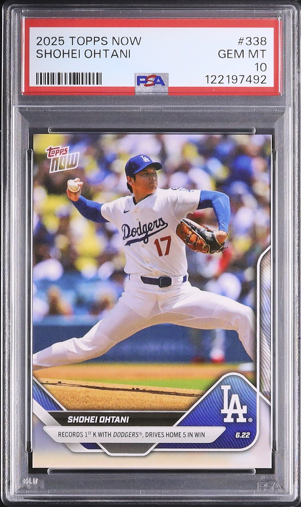 大谷翔平カード10 2025 大谷翔平 PSA 10 - カルドバ