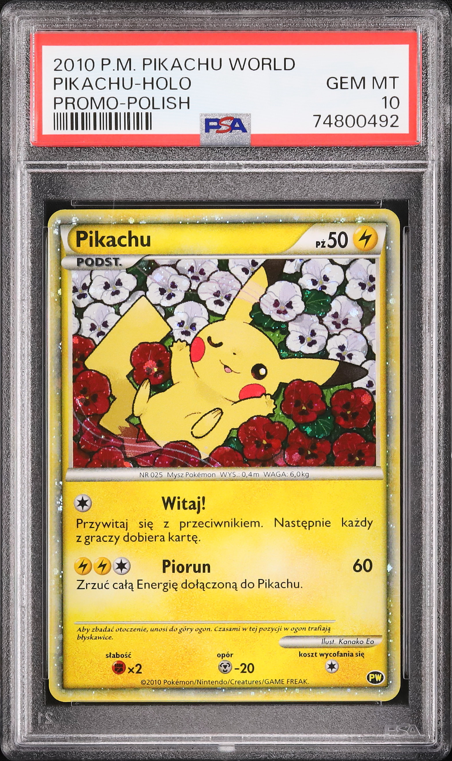 PSA9 ピカチュウワールド　全10種 PSA9鑑定済〕ピカチュウ(ワールド/日本語)【-】{-}