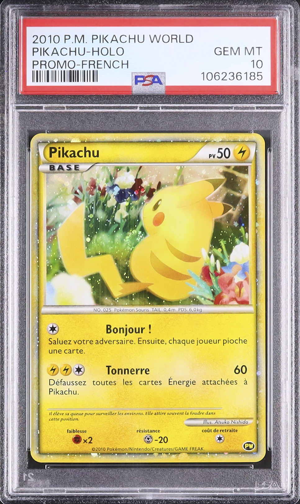PSA10 ピカチュウ ポルトガル語版 2010 pikachu 2010 Pikachu PSA 10 Holo - カルドバ