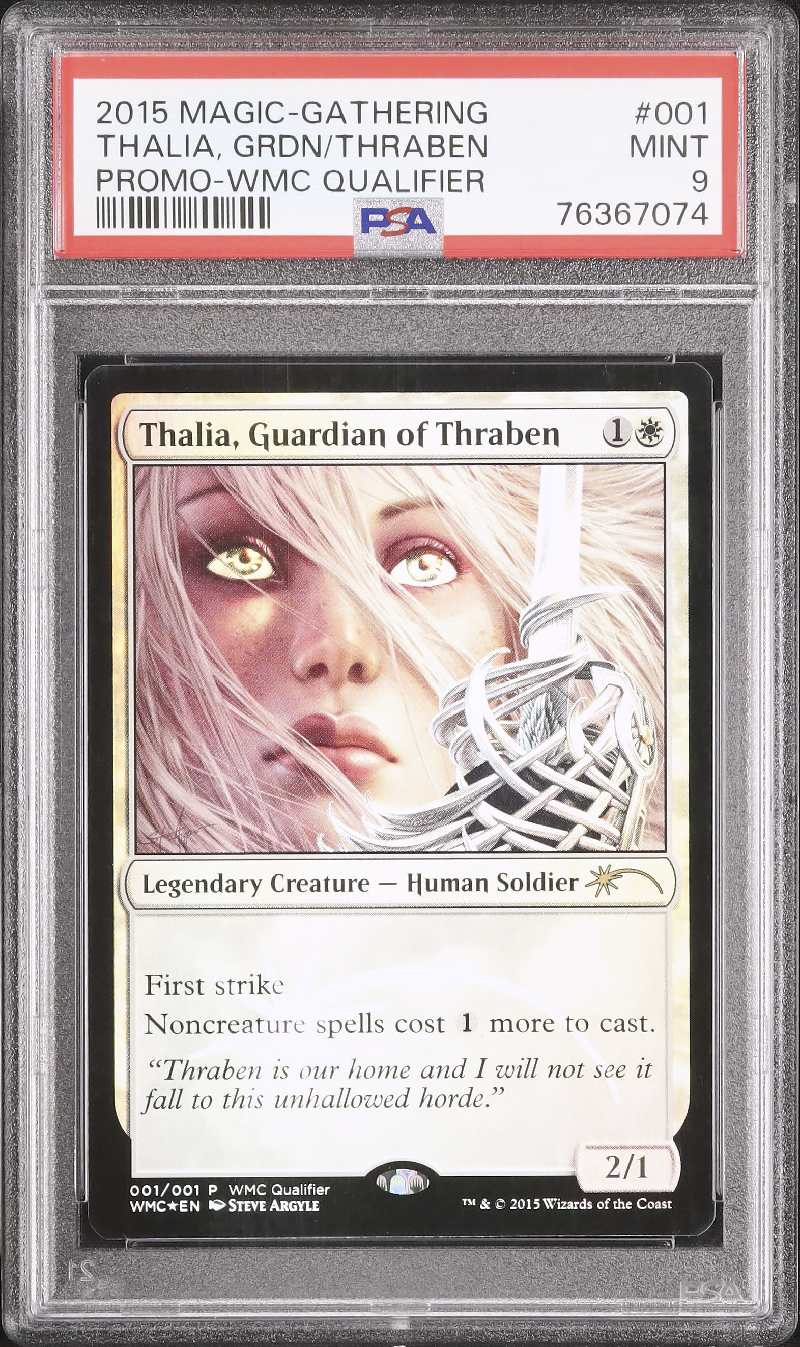 2015 Thalia, Guardian of Thraben PSA 9 Foil - カルドバ