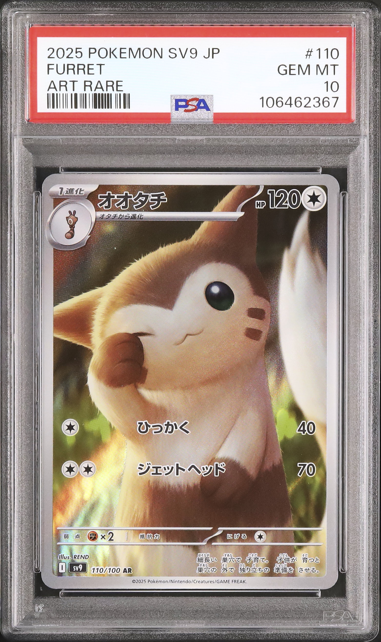 2025 Furret PSA 10 
