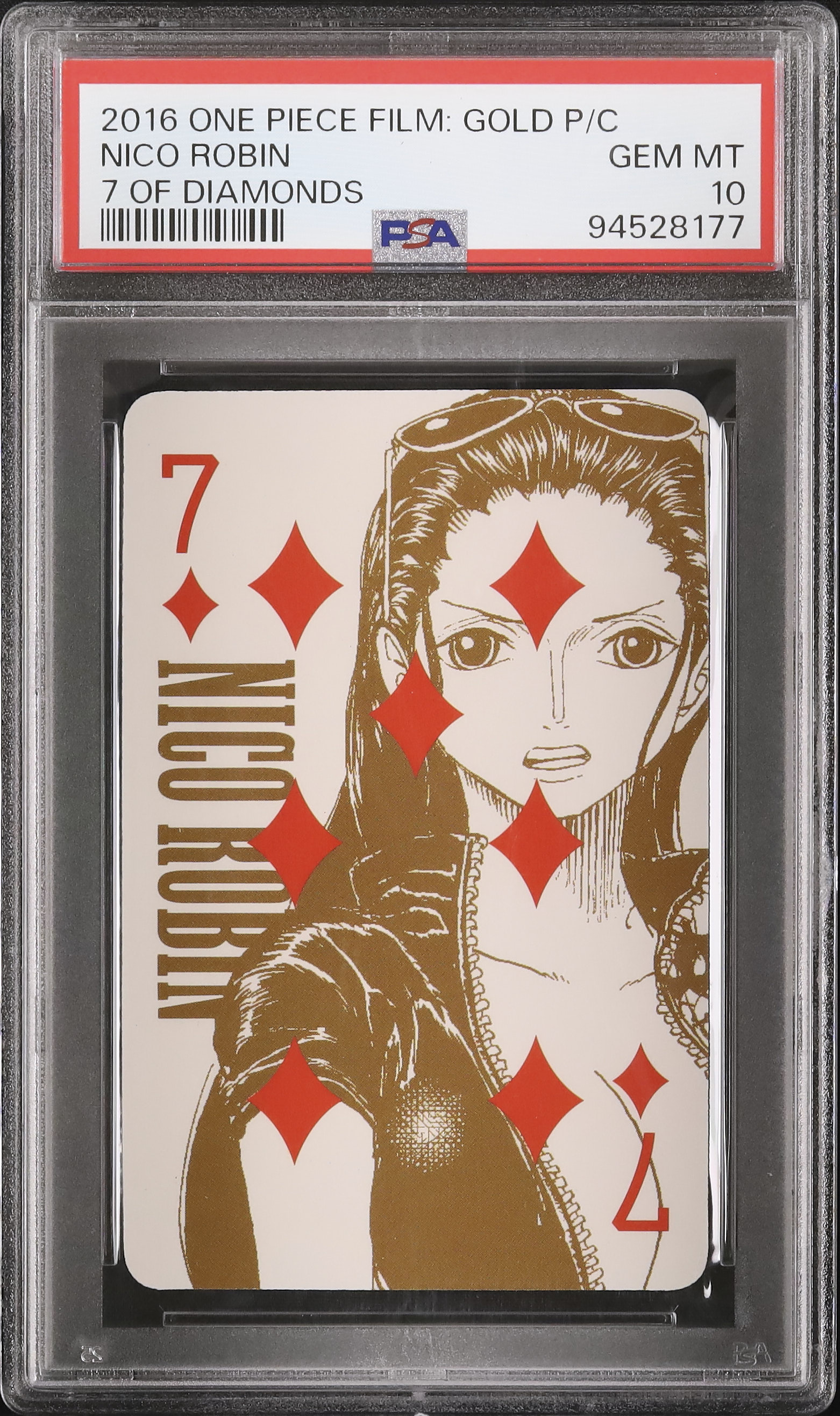 2016 ONEPIECE FILM GOLD PSA10 金箔カード