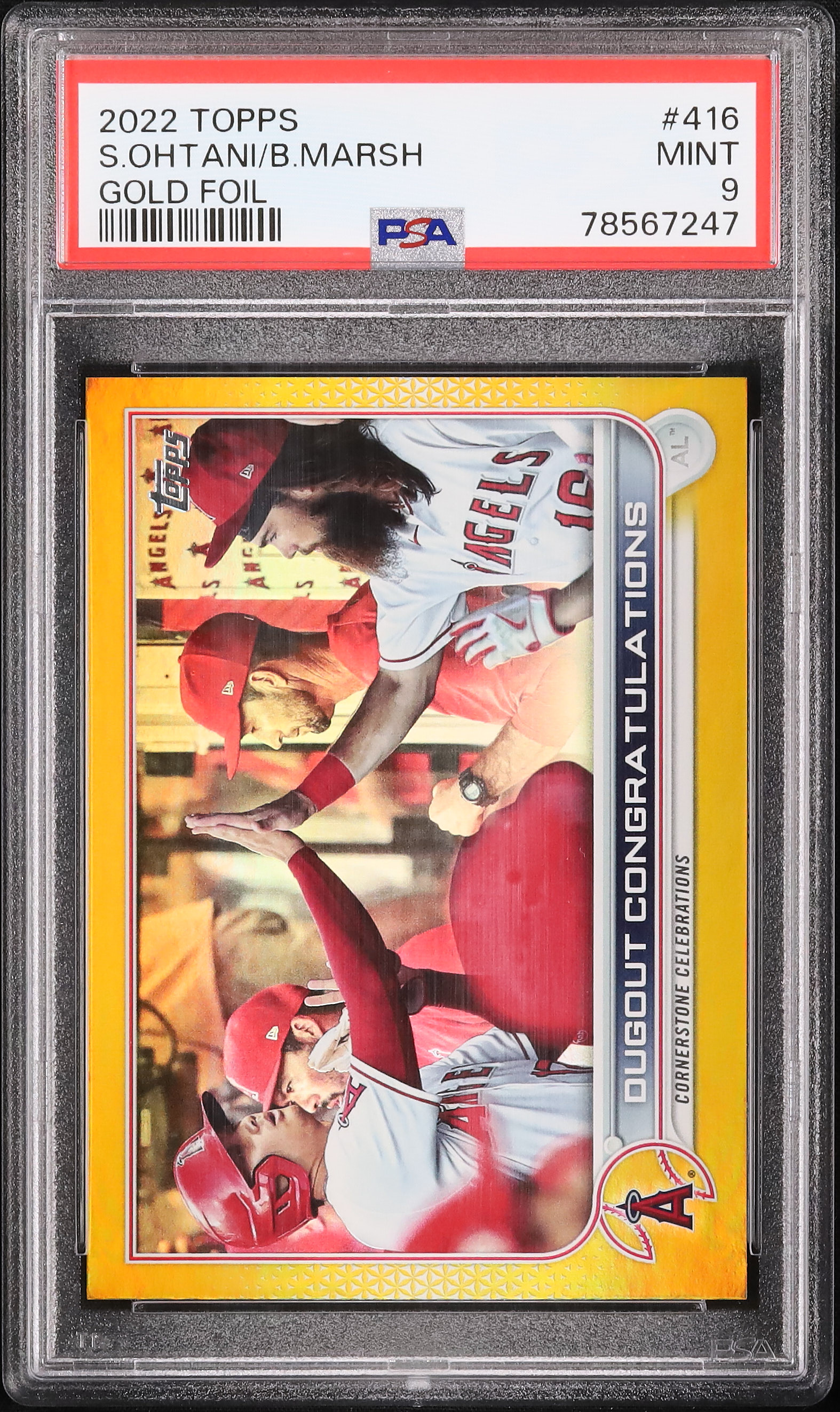 2022 大谷翔平/ブランドン・マーシュ PSA 9 - カルドバ