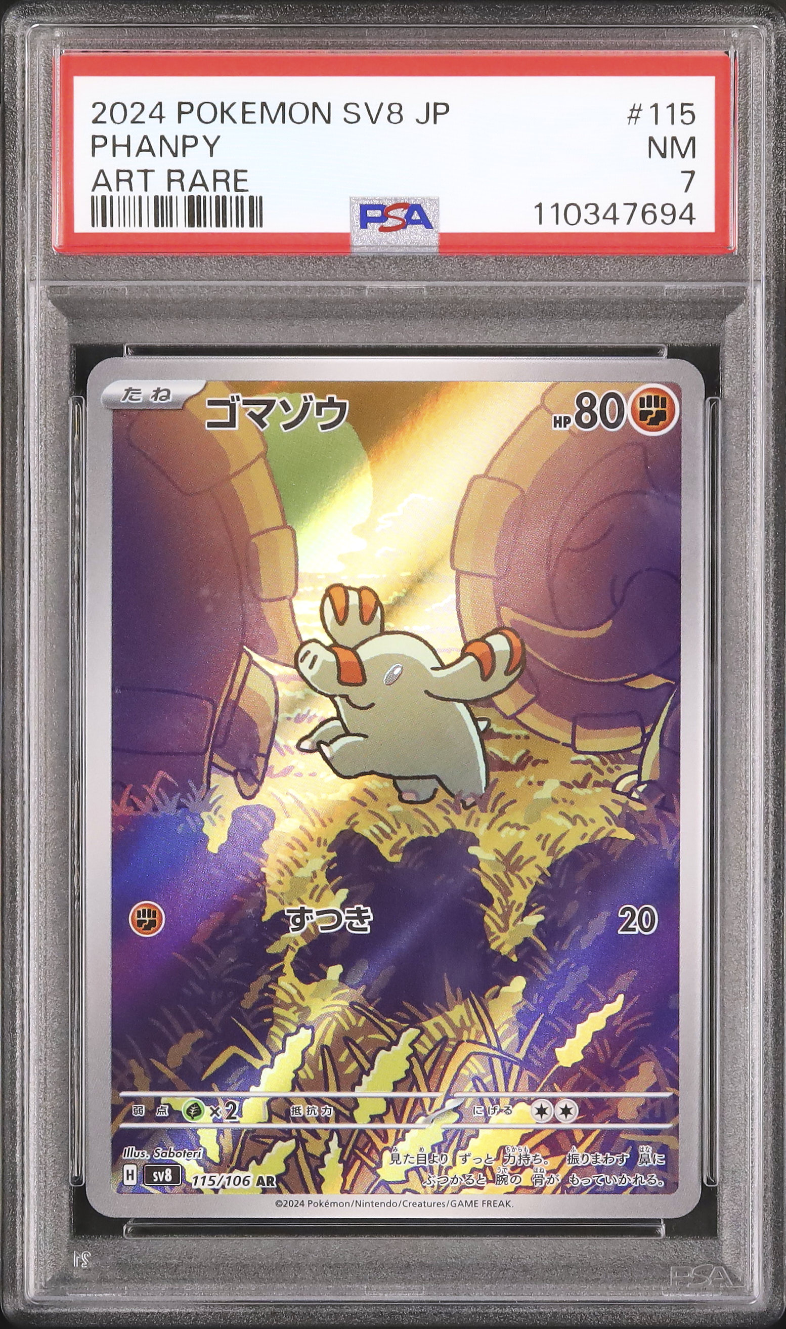 2024 ゴマゾウ PSA 7 - カルドバ