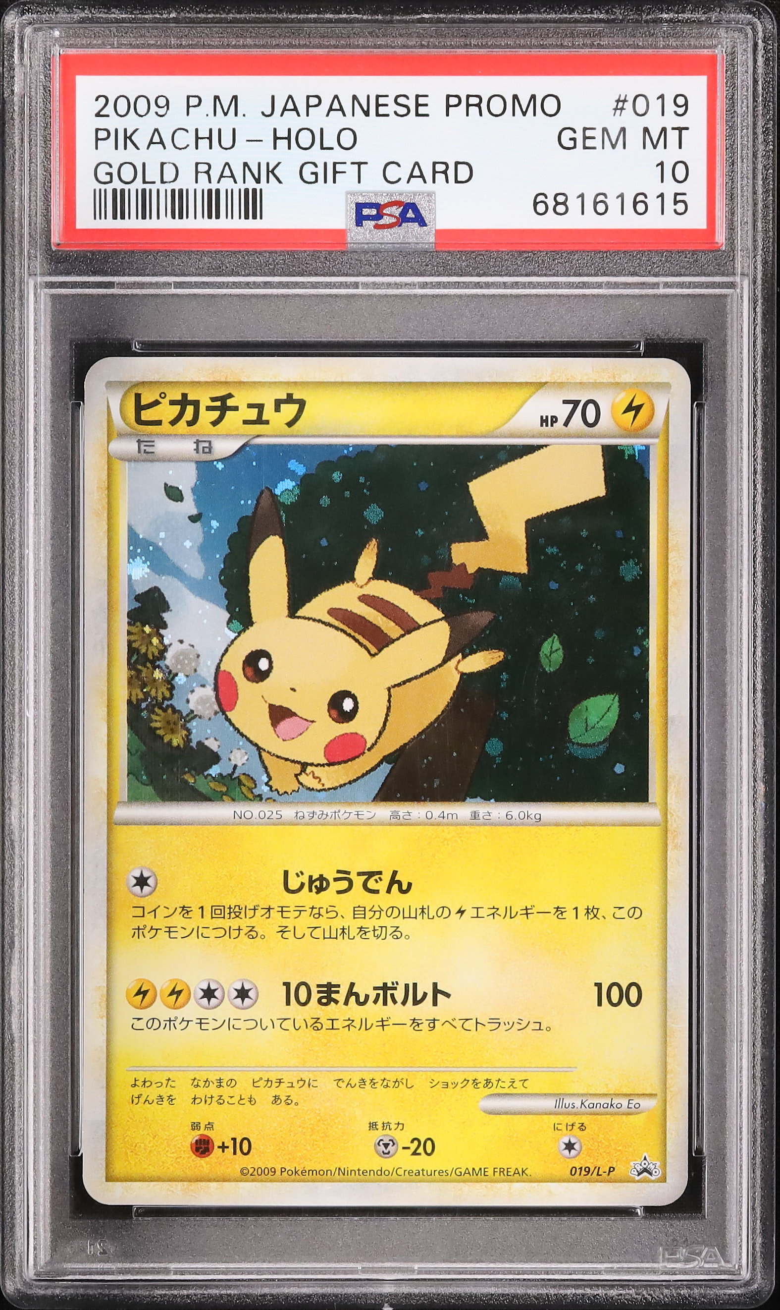 2009 ピカチュウ PSA 10 ホロ - カルドバ