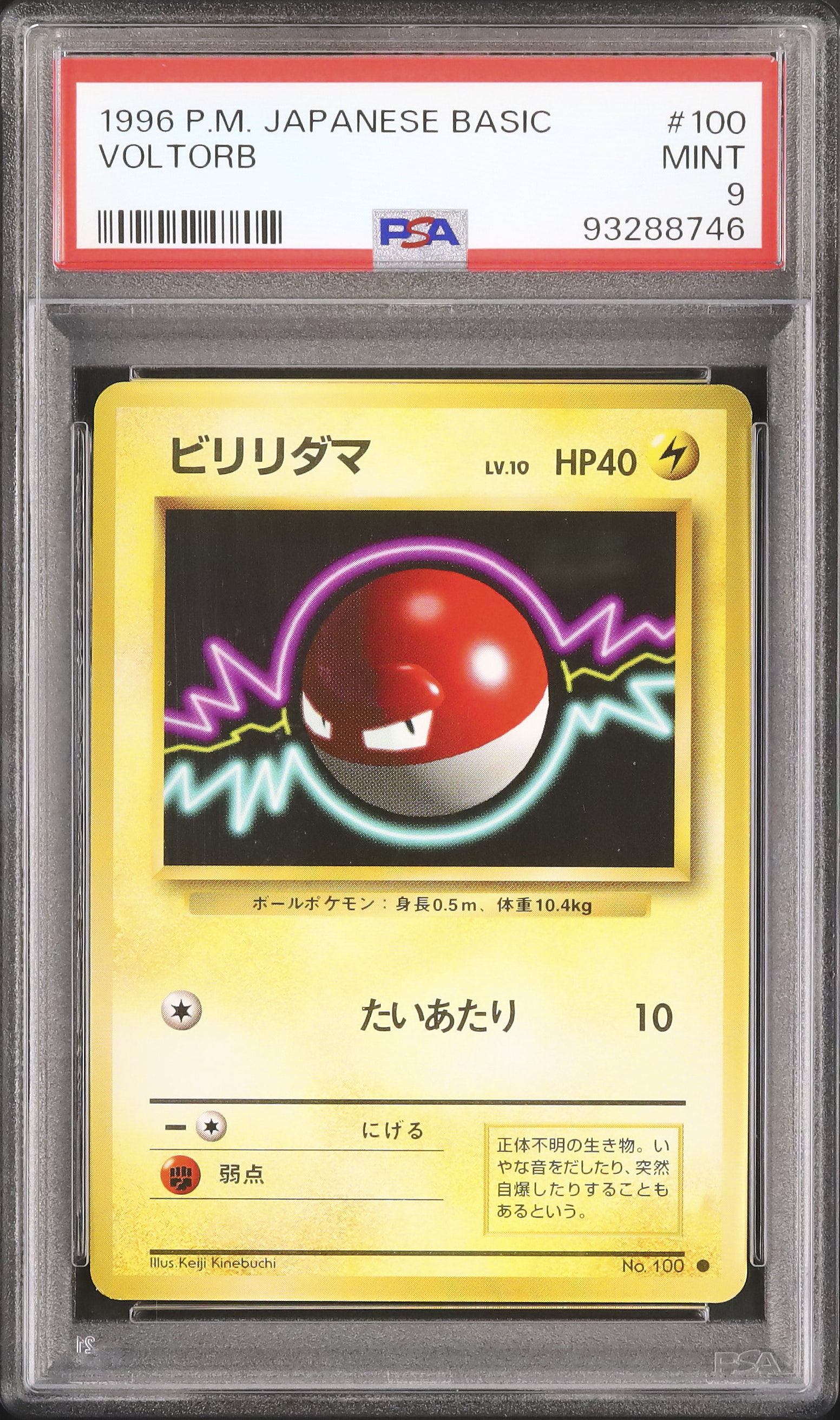 ビリリダマ　初版　PSA9 ビリリダマ 初版 旧裏 psa PSA 9 マークなし 旧裏面 - メルカリ