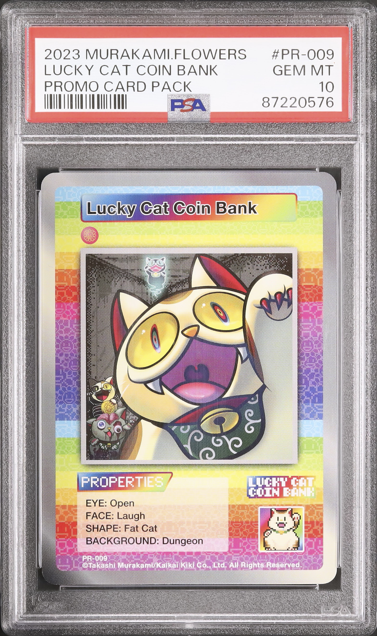 psa10 lucky cat coin bank 村上隆サンフランシスコプロモ